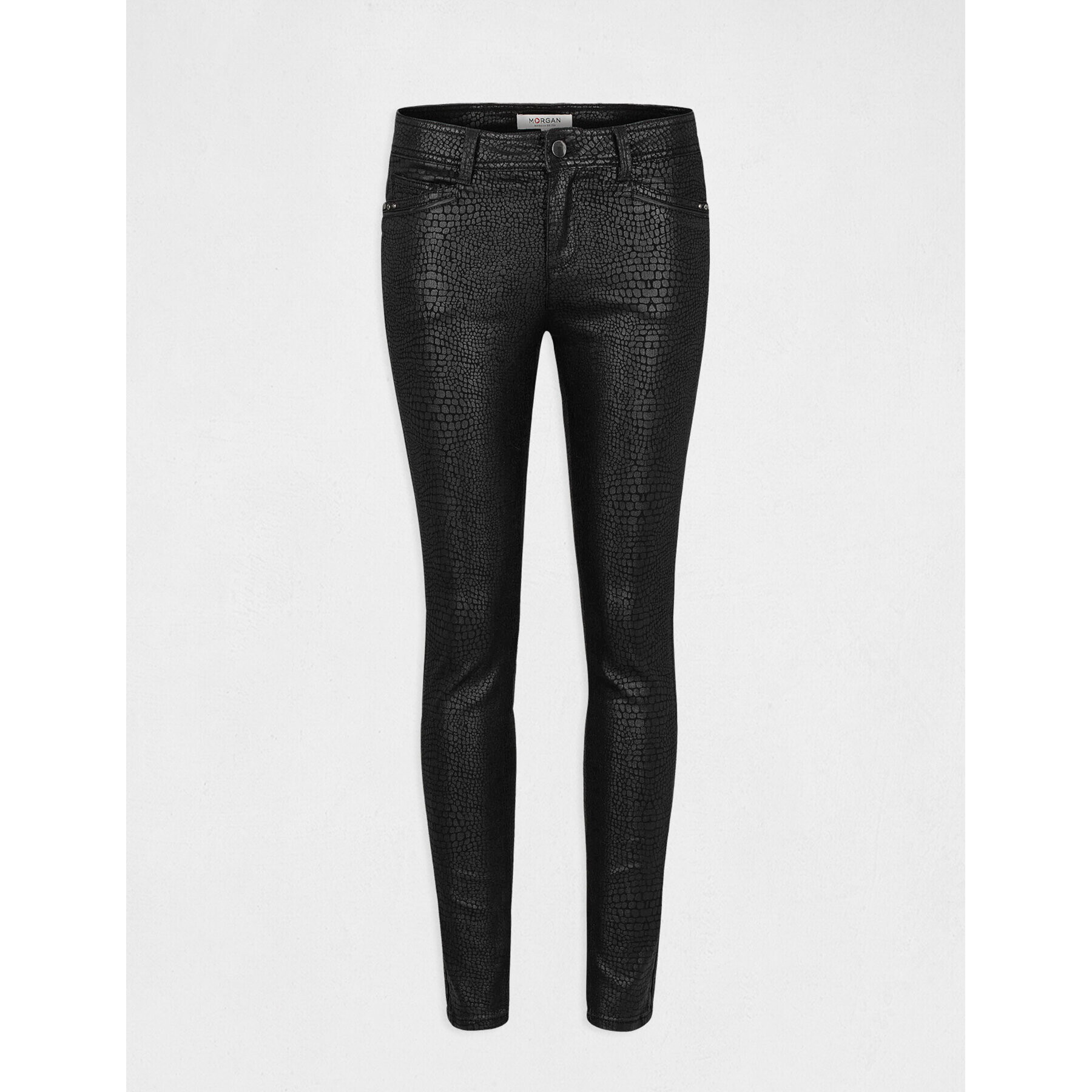 Morgan Pantaloni din material 212-PIKA Negru Skinny Fit - Pled.ro