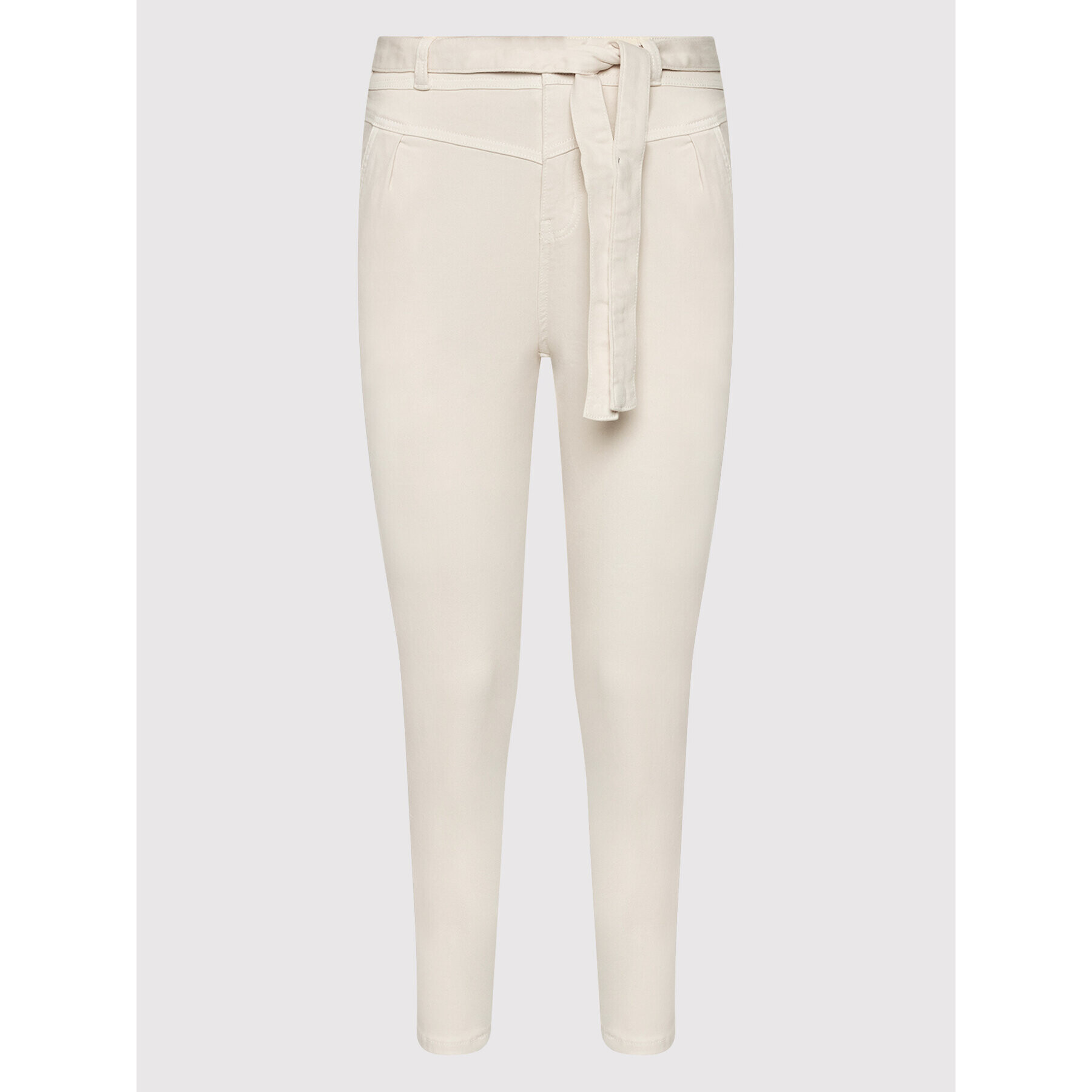 Morgan Pantaloni din material 221-PSTAR4 Bej Slim Fit - Pled.ro