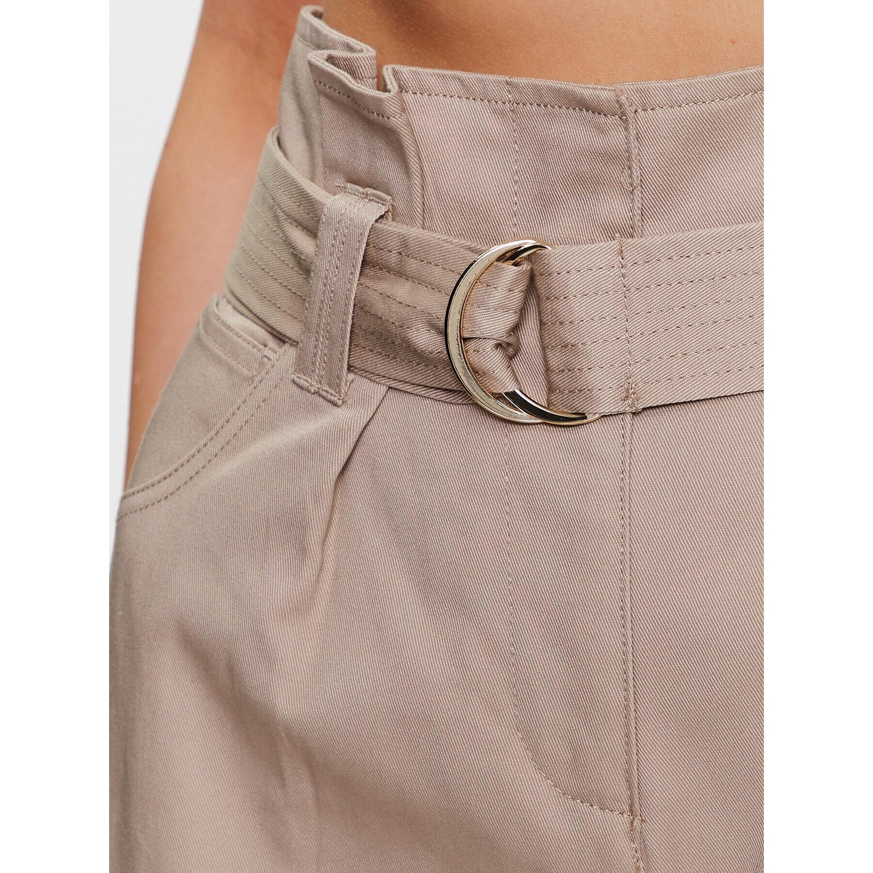 Morgan Pantaloni din material 231-PMEKO Bej Regular Fit - Pled.ro