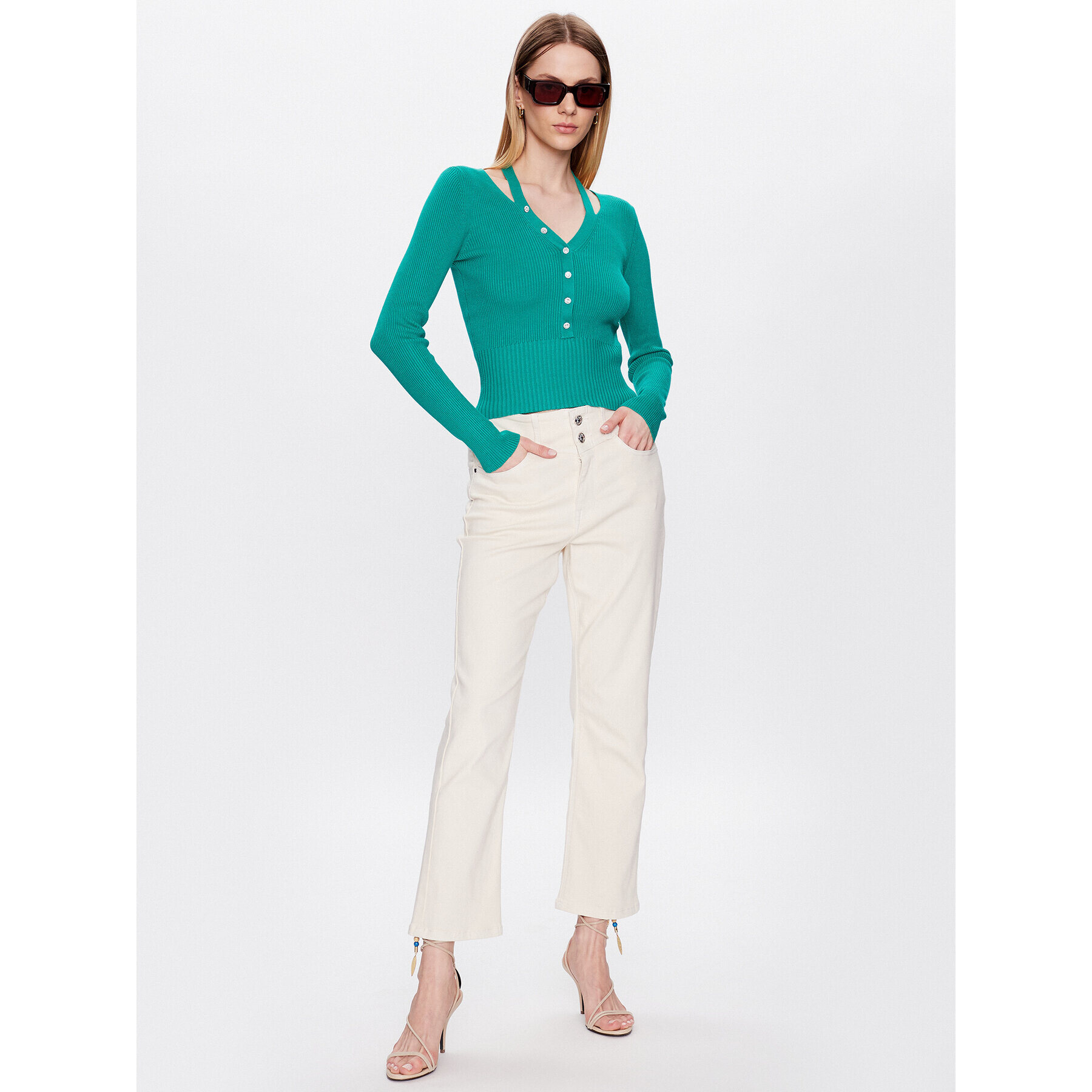 Morgan Pulover 231-MYRIAM Verde Slim Fit - Pled.ro