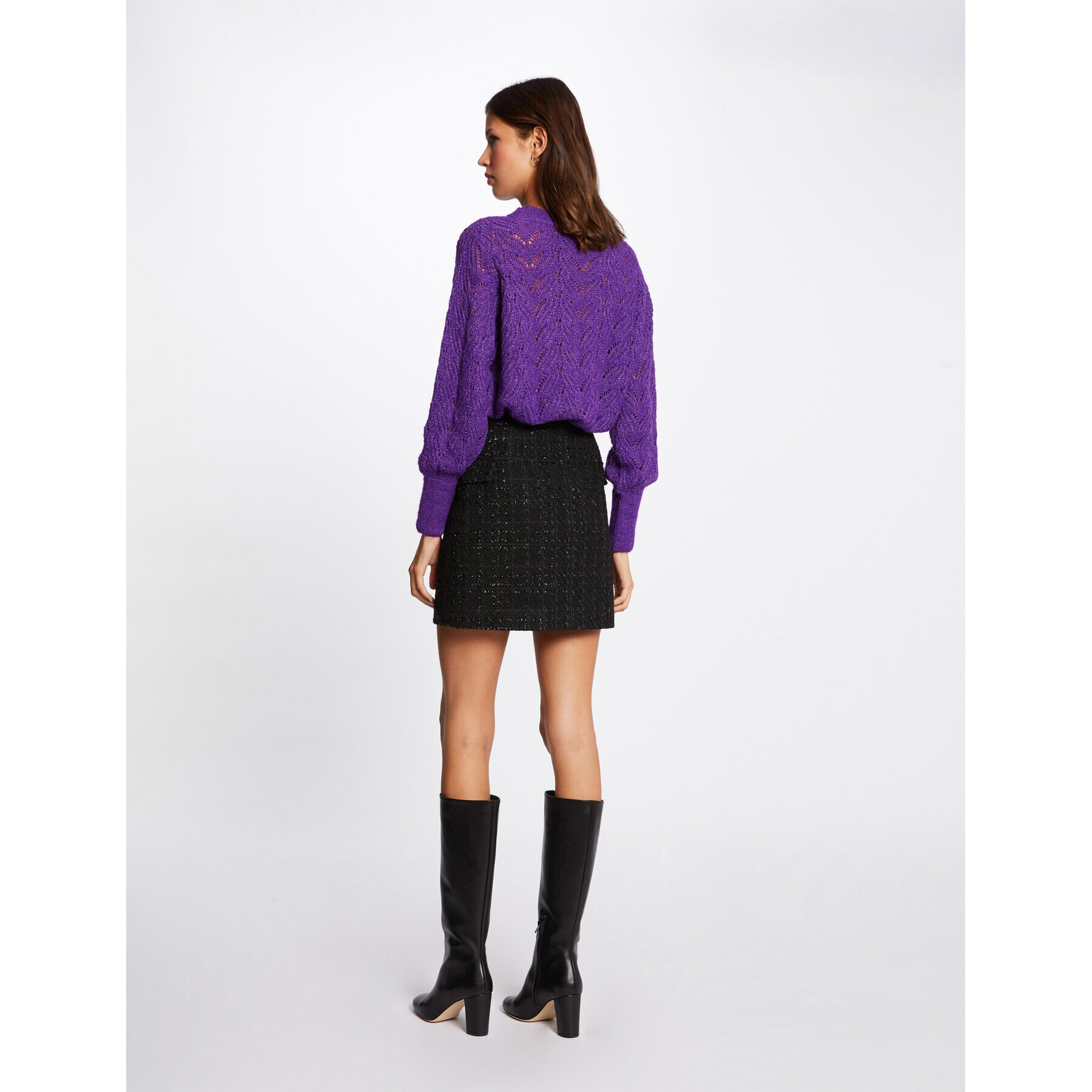 Morgan Pulover MRIRI1 Violet Regular Fit - Pled.ro