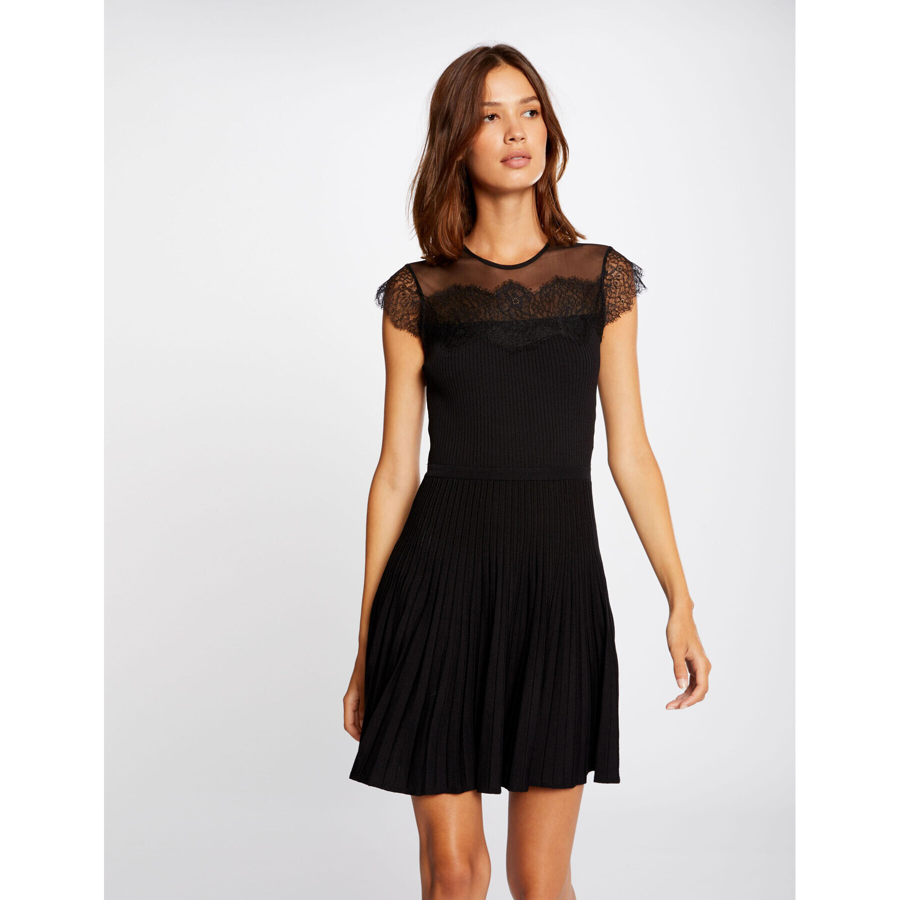 Morgan Rochie cocktail 212-RMPINK Negru Slim Fit - Pled.ro