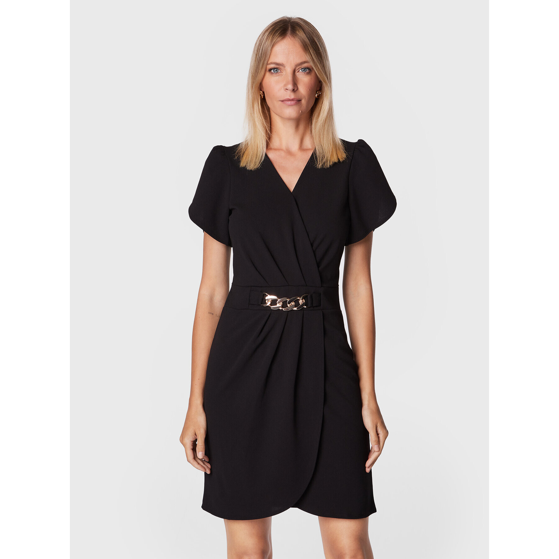 Morgan Rochie cocktail 222-RICHIC Negru Regular Fit - Pled.ro