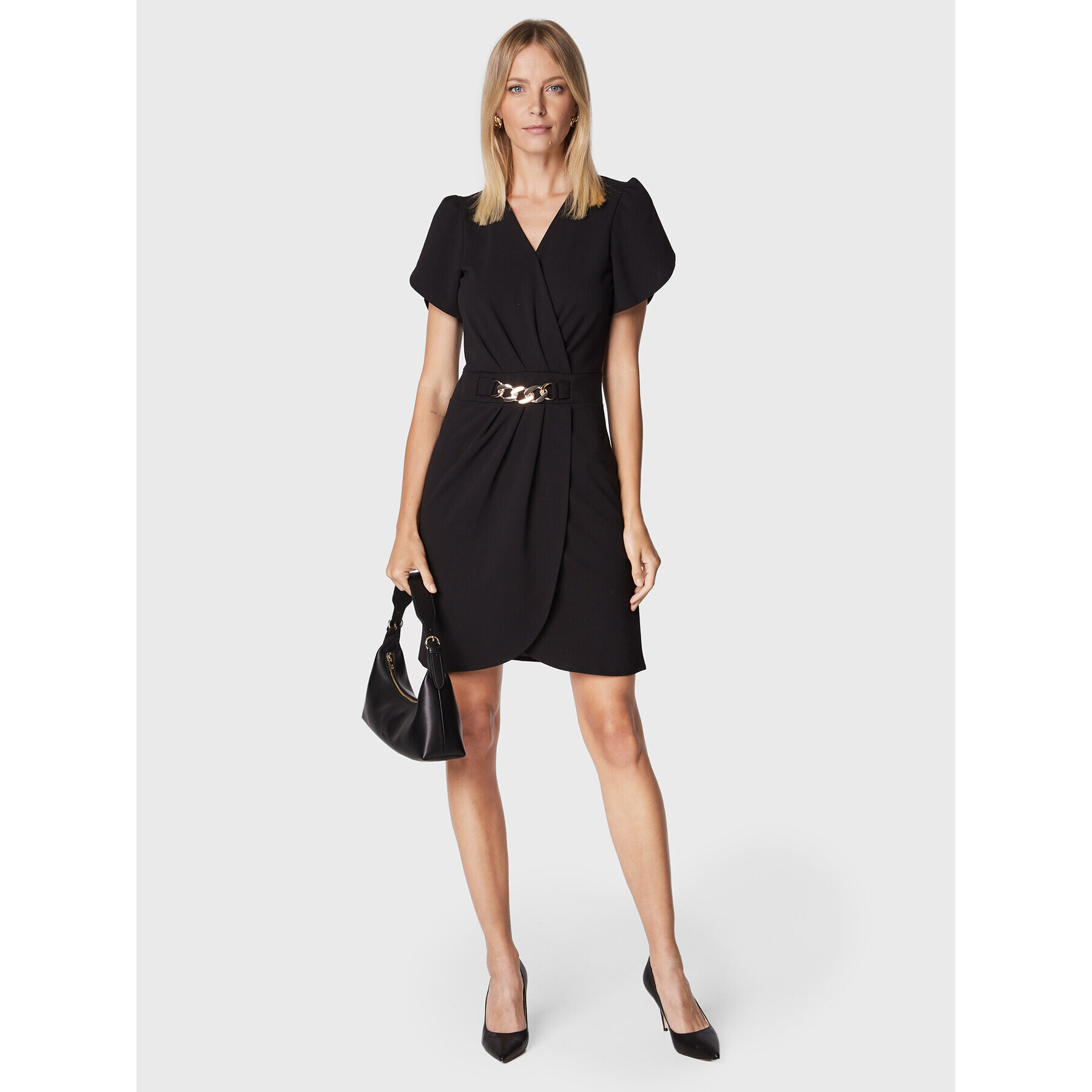 Morgan Rochie cocktail 222-RICHIC Negru Regular Fit - Pled.ro