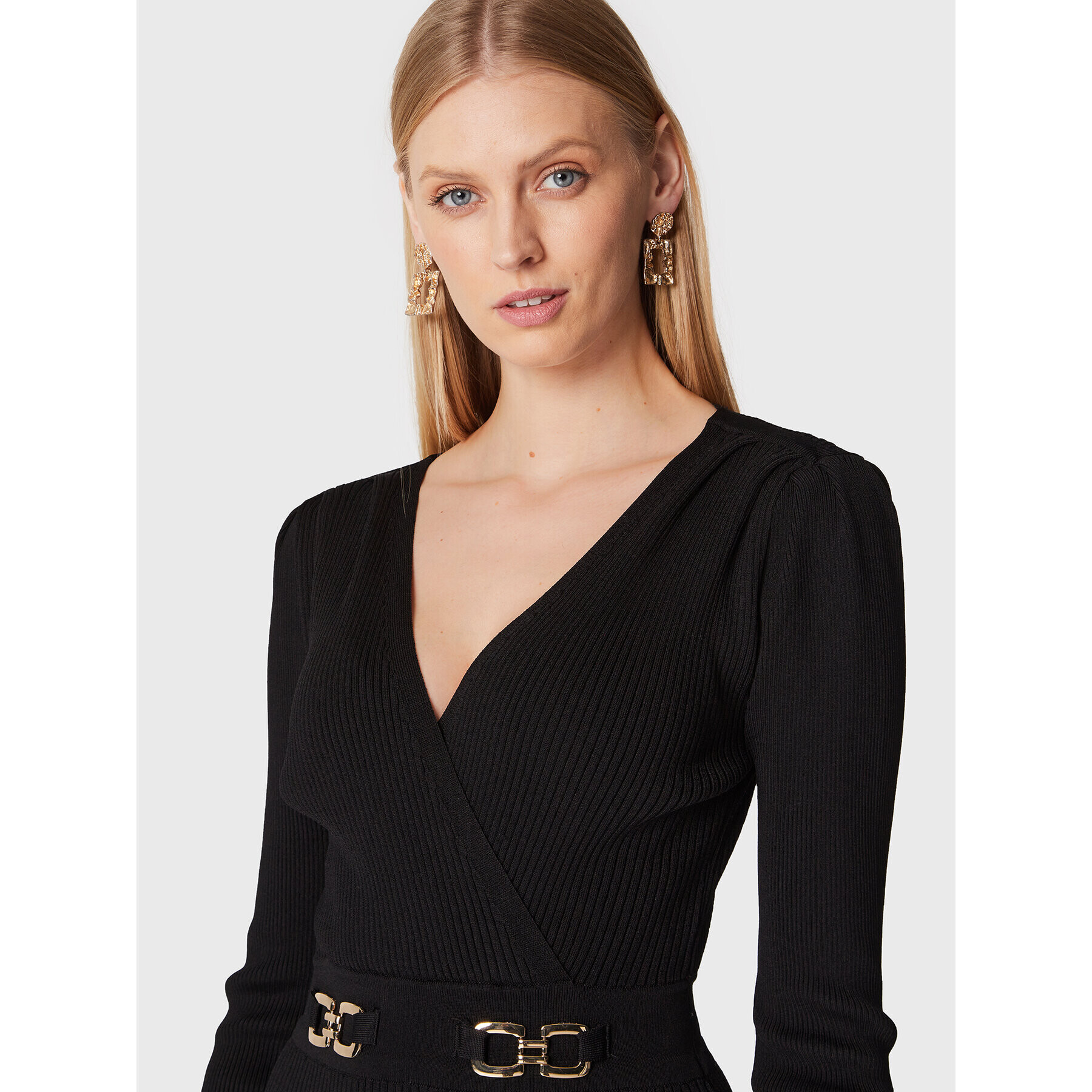 Morgan Rochie cocktail 222-RMBIZ Negru Slim Fit - Pled.ro