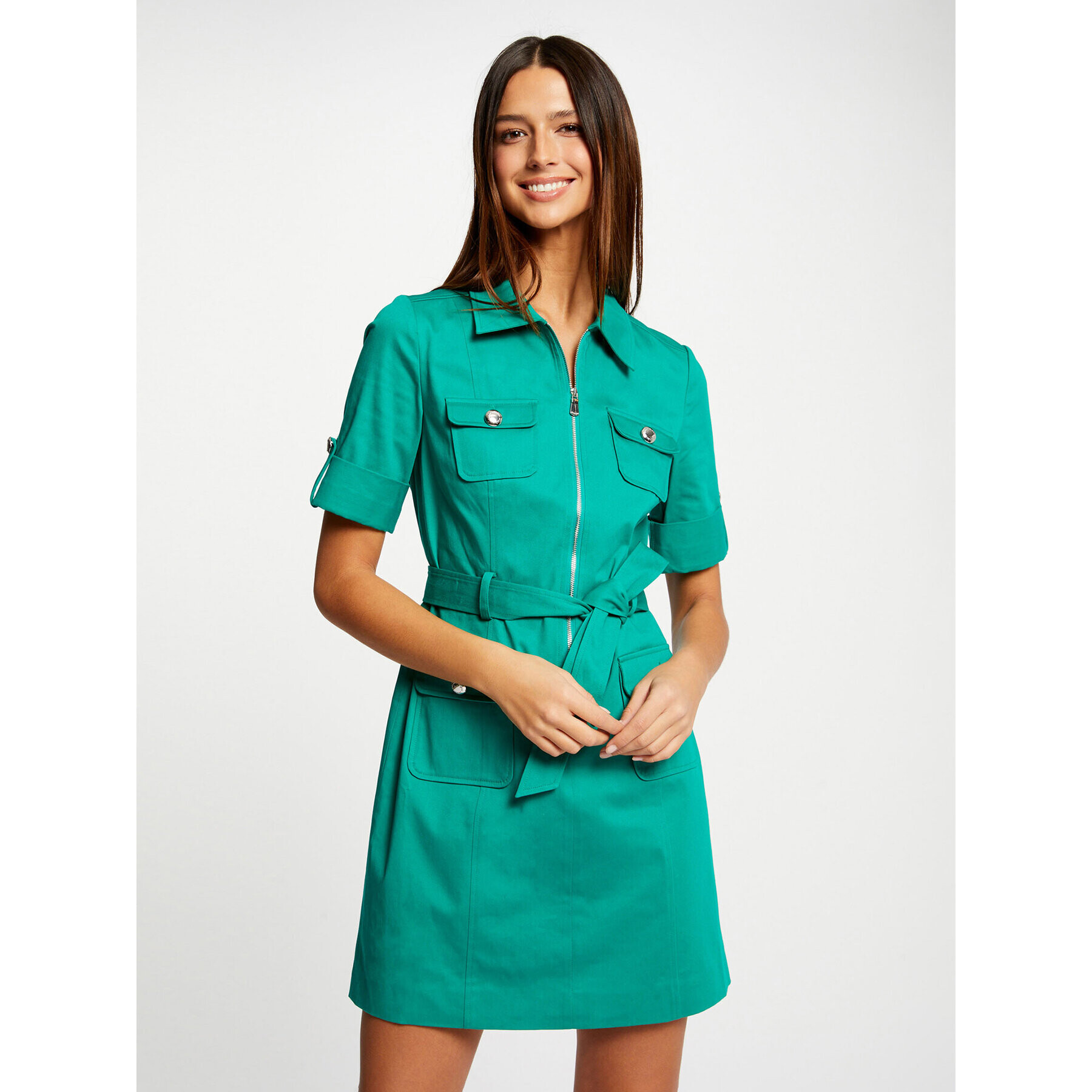 Morgan Rochie de zi 221-RENOM Verde Regular Fit - Pled.ro