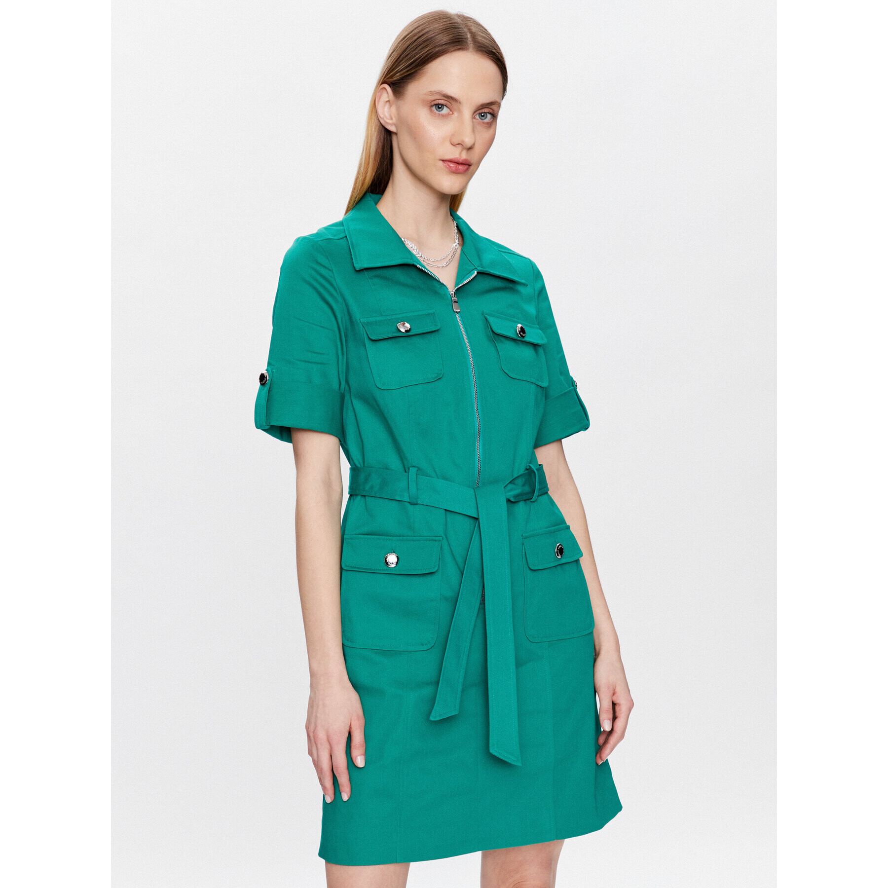 Morgan Rochie de zi 221-RENOM Verde Regular Fit - Pled.ro