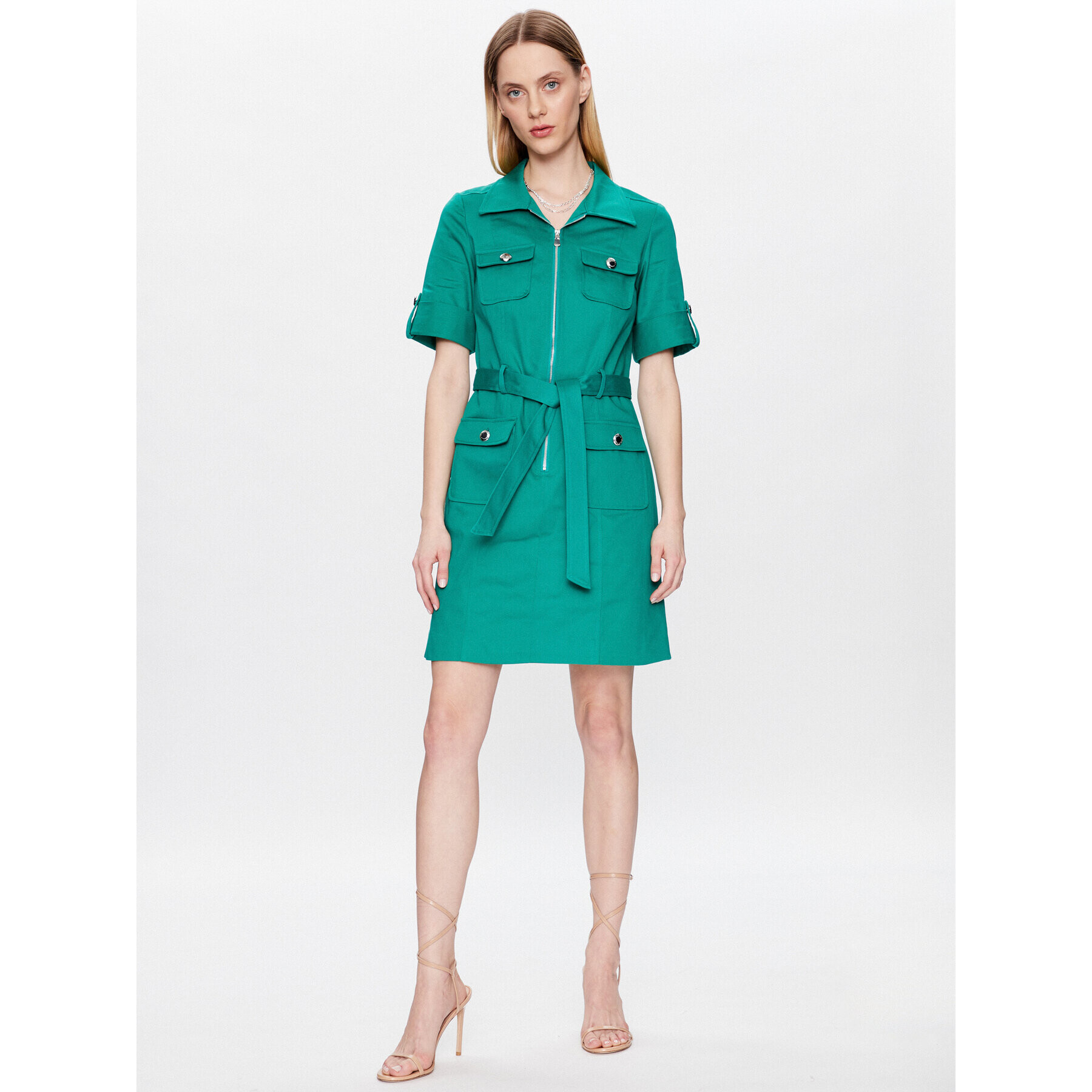 Morgan Rochie de zi 221-RENOM Verde Regular Fit - Pled.ro