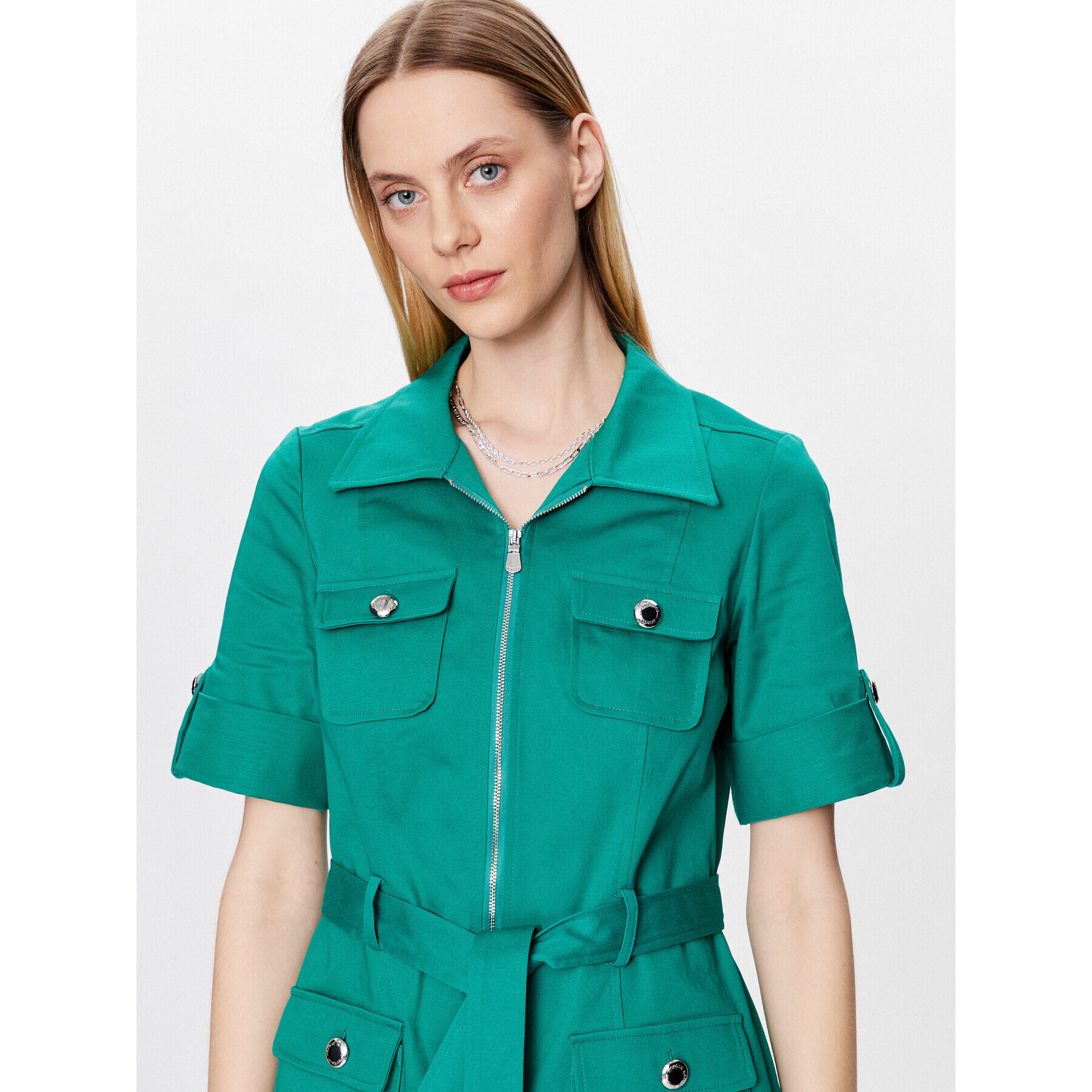 Morgan Rochie de zi 221-RENOM Verde Regular Fit - Pled.ro