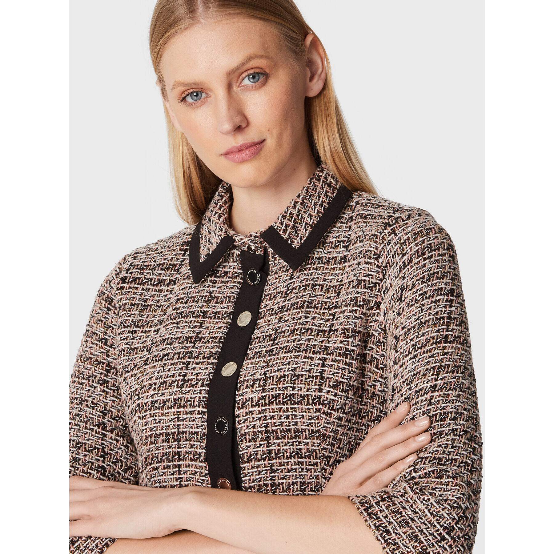 Morgan Rochie tricotată 222-ROZIA.F Bej Regular Fit - Pled.ro