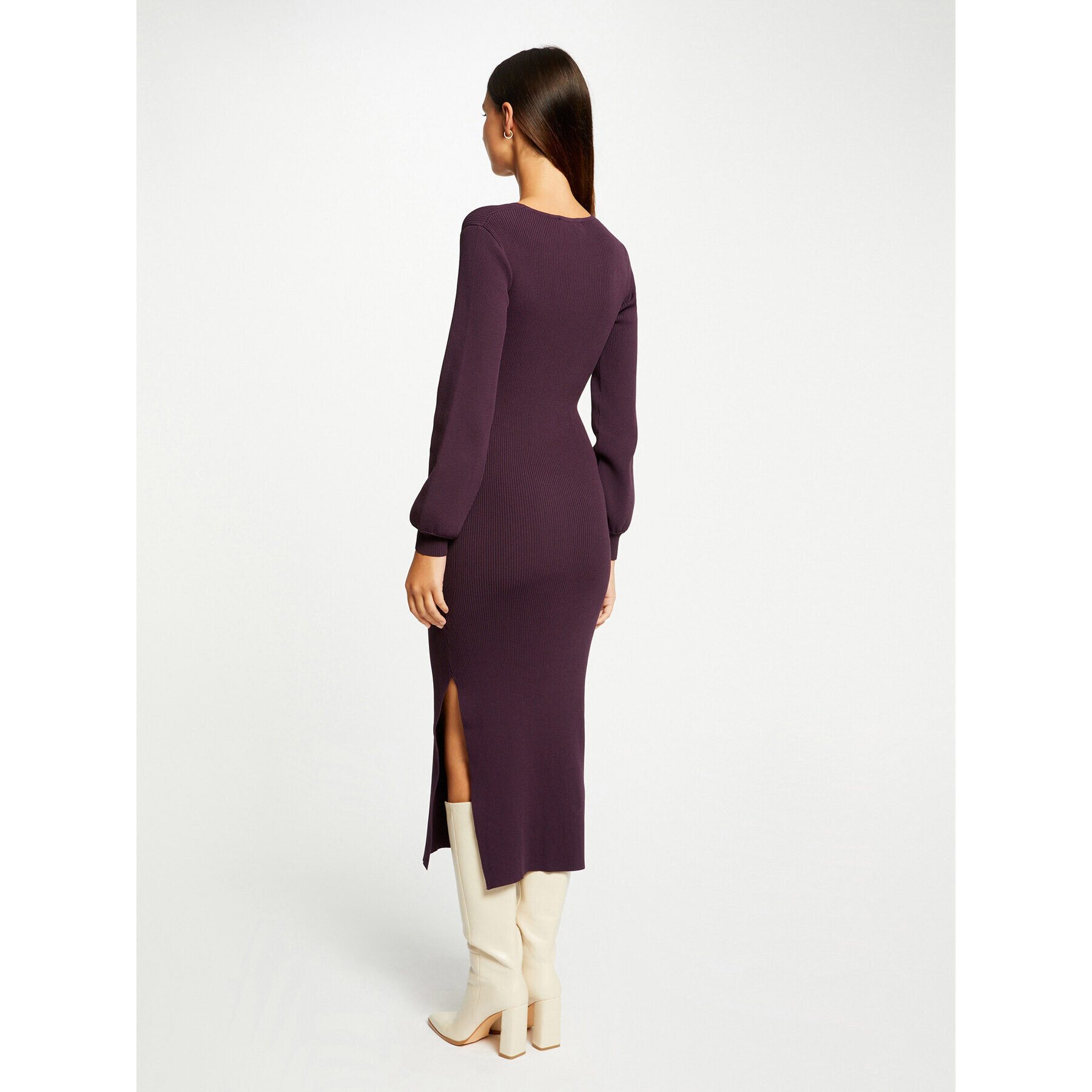 Morgan Rochie tricotată 232-RMROSA Violet Slim Fit - Pled.ro