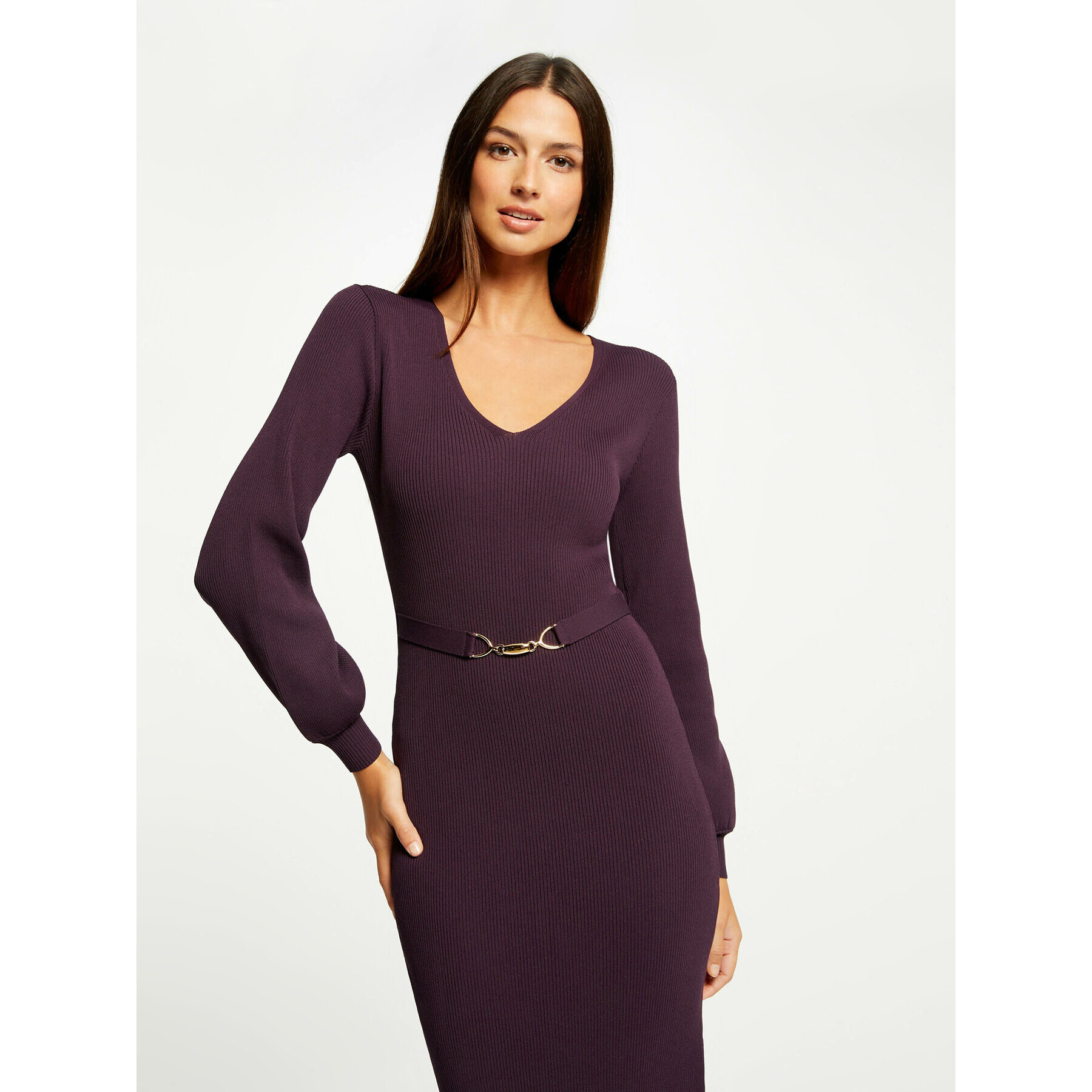 Morgan Rochie tricotată 232-RMROSA Violet Slim Fit - Pled.ro