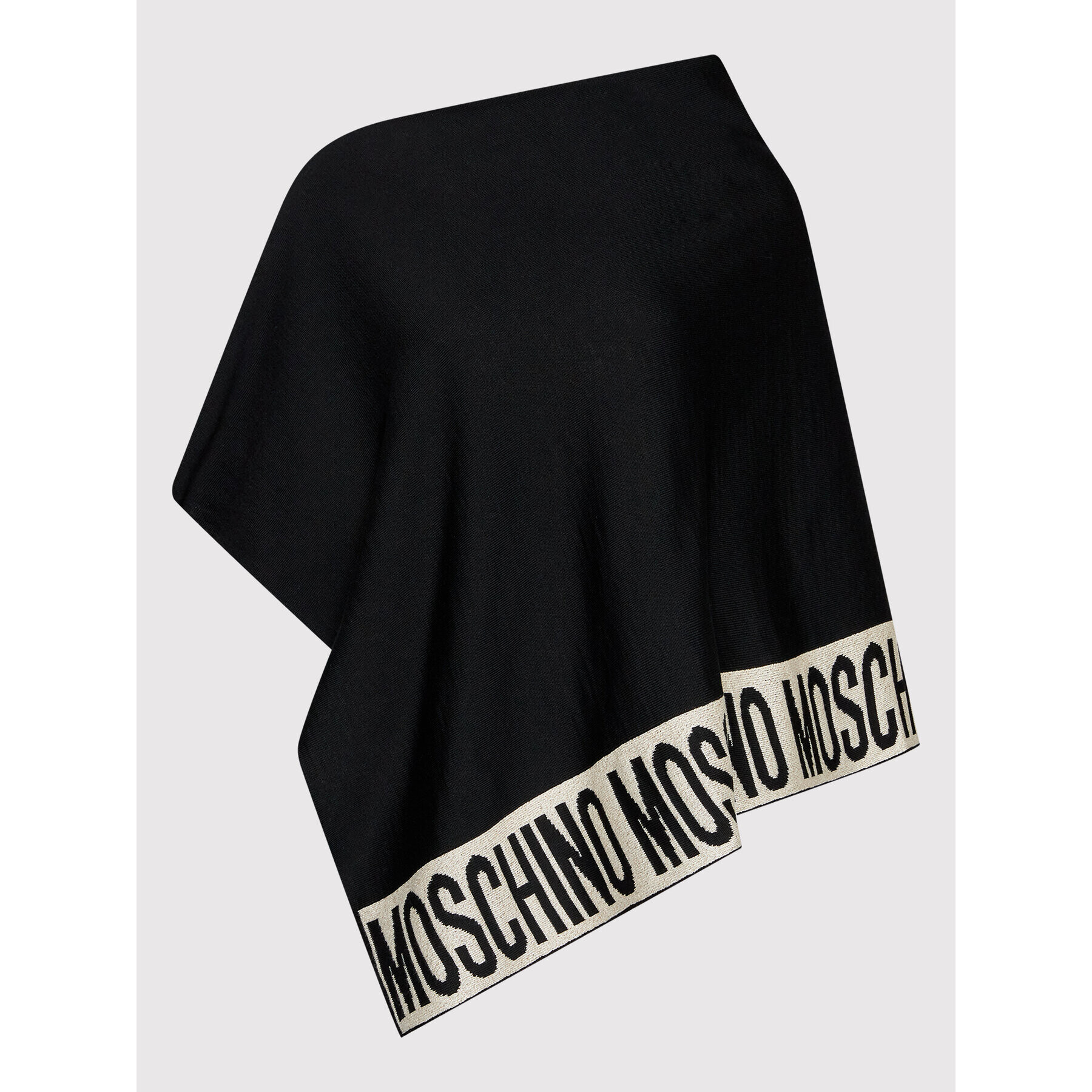 MOSCHINO Poncho 30667 0M2339 Negru Regular Fit - Pled.ro