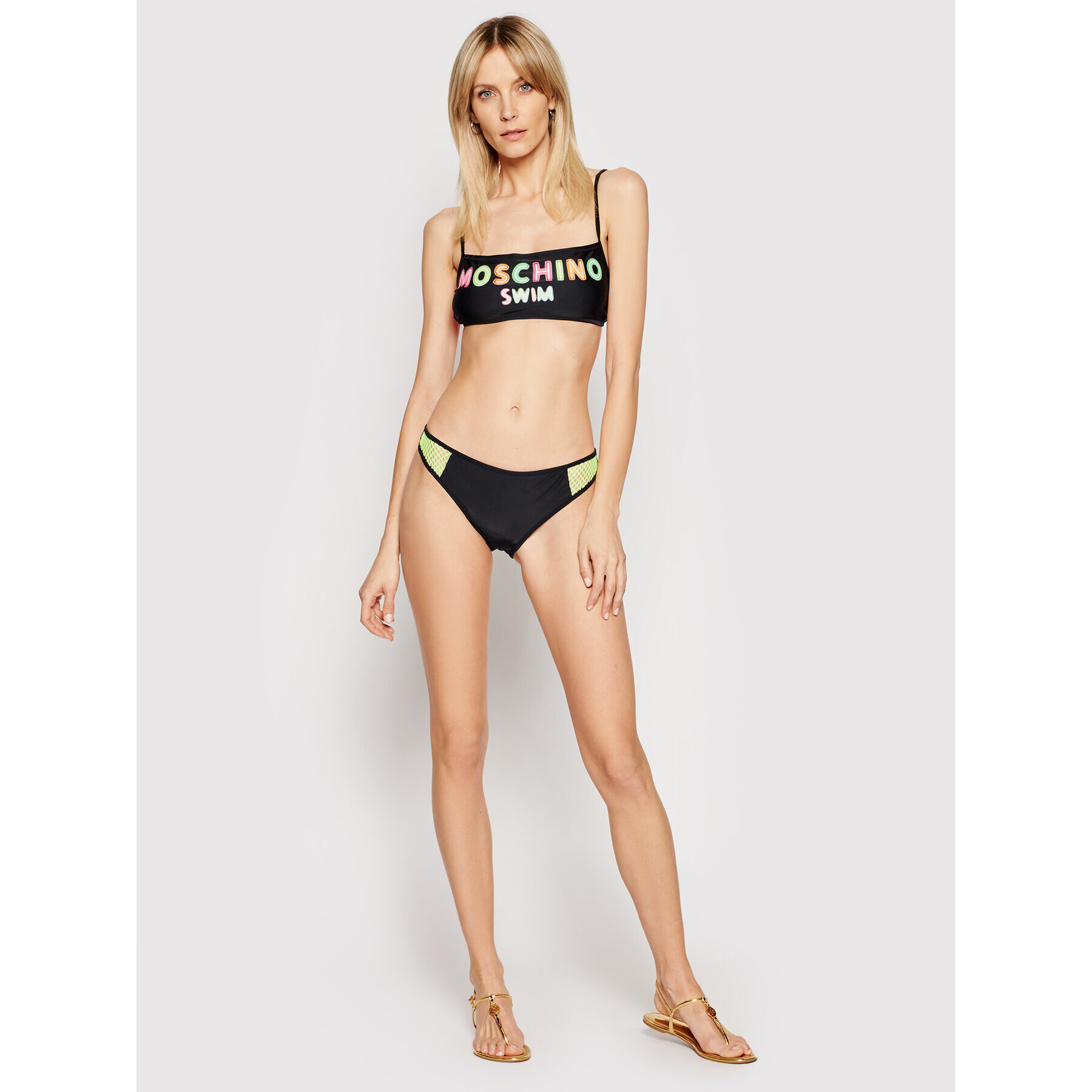 MOSCHINO Underwear & Swim Bikini partea de jos 7124 5211 Negru - Pled.ro