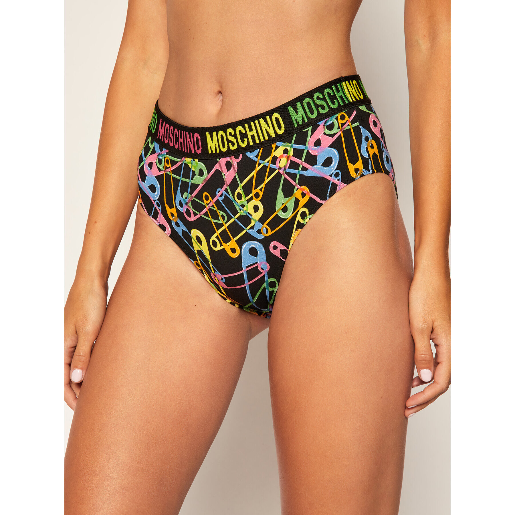 MOSCHINO Underwear & Swim Chiloți brazilieni cu talie înaltă 47 199 013 Negru - Pled.ro