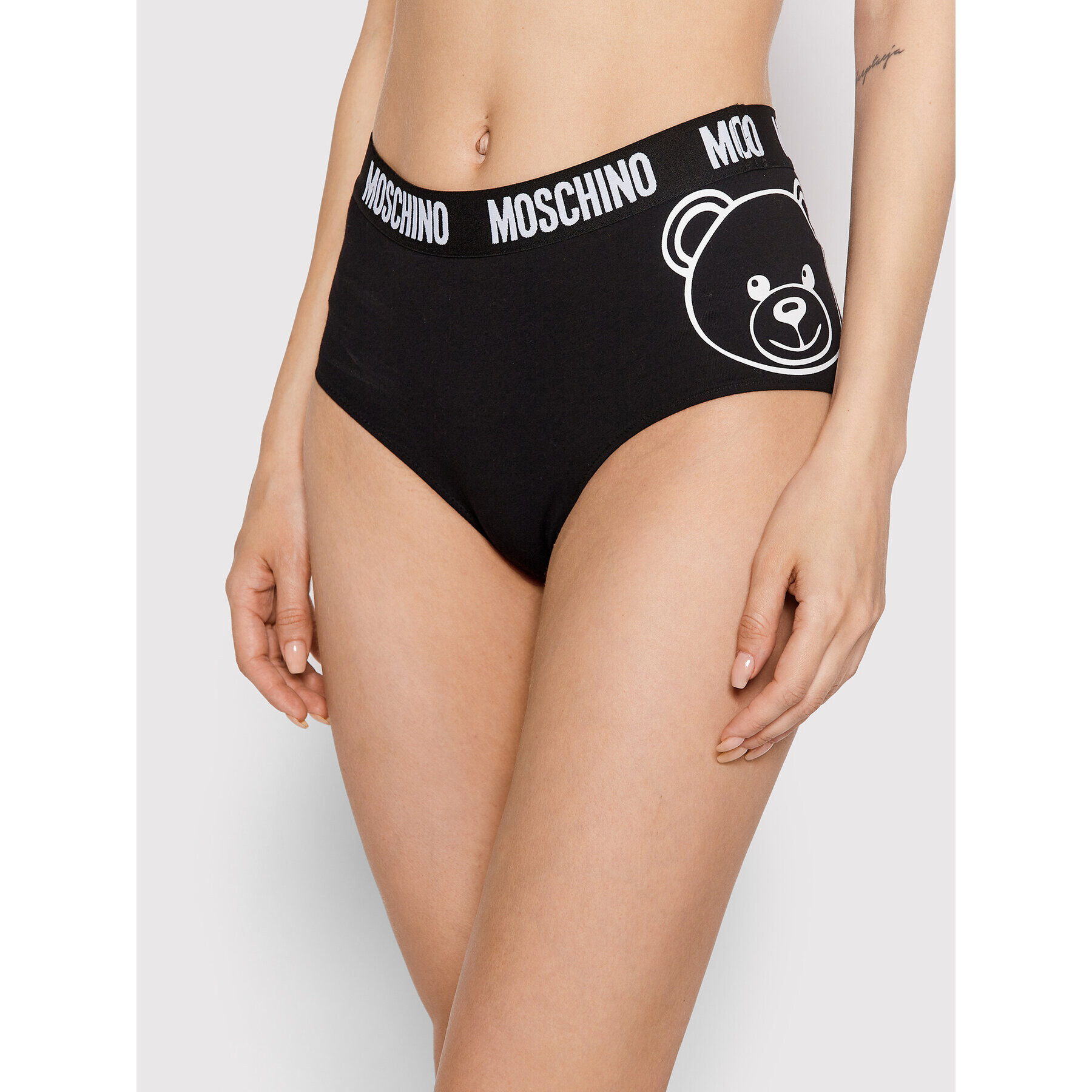 MOSCHINO Underwear & Swim Chilot clasic 4712 9008 Negru - Pled.ro