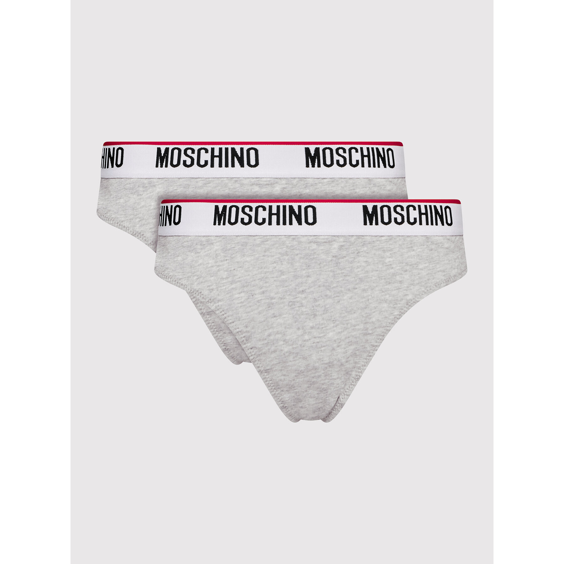 MOSCHINO Underwear & Swim Set 2 perechi de chiloți brazilieni 4745 9003 Gri - Pled.ro