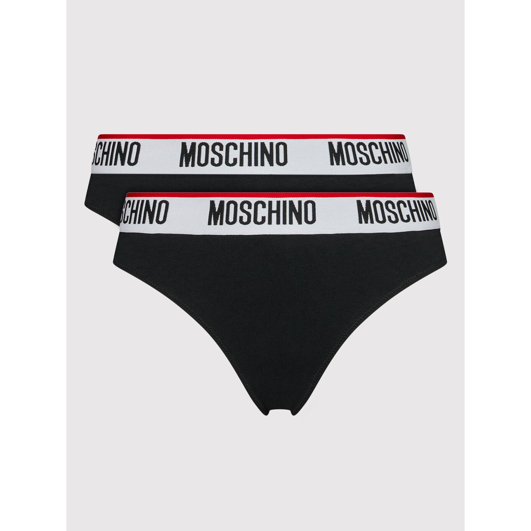 MOSCHINO Underwear & Swim Set 2 perechi de chiloți brazilieni 4745 9003 Negru - Pled.ro