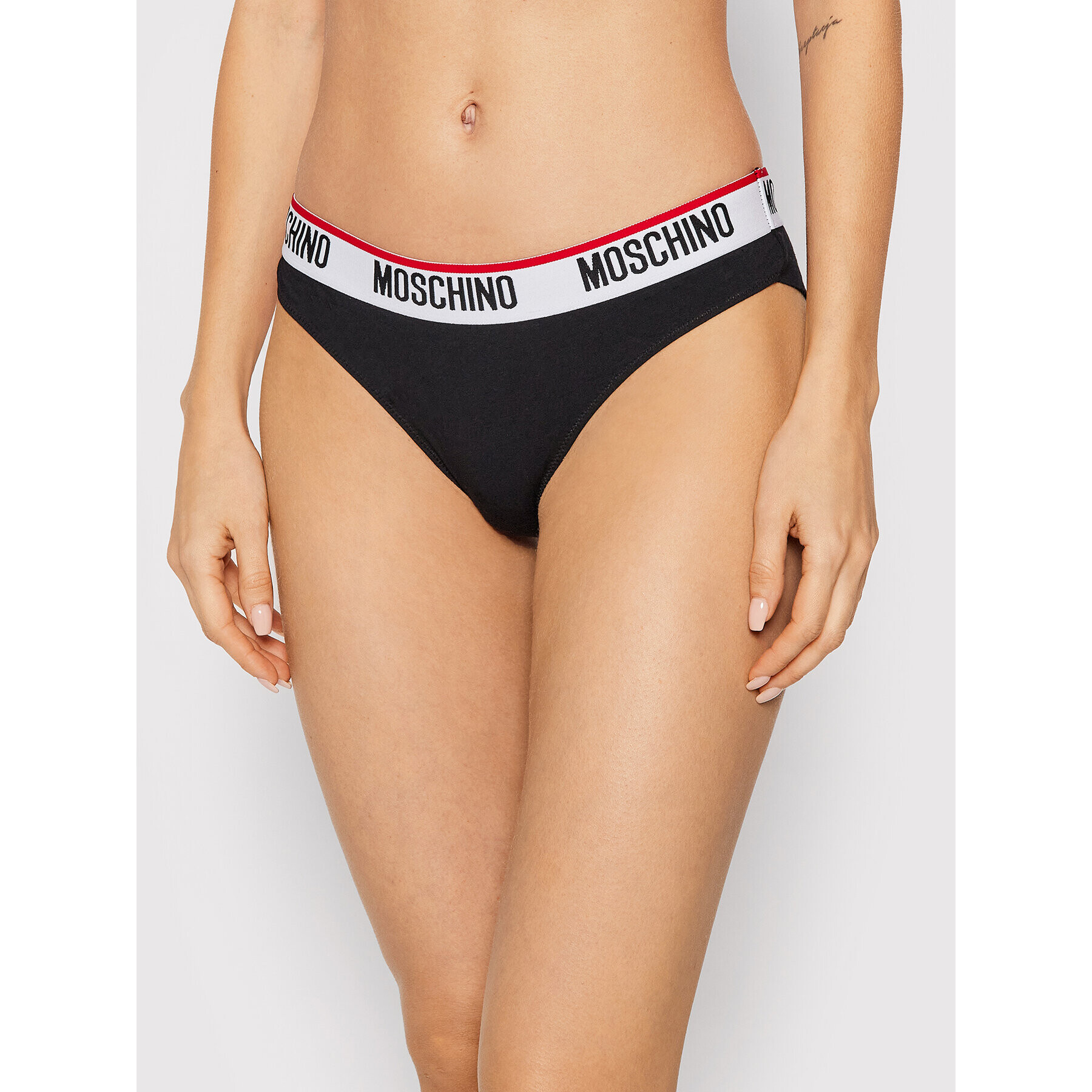 MOSCHINO Underwear & Swim Set 2 perechi de chiloți brazilieni 4745 9003 Negru - Pled.ro