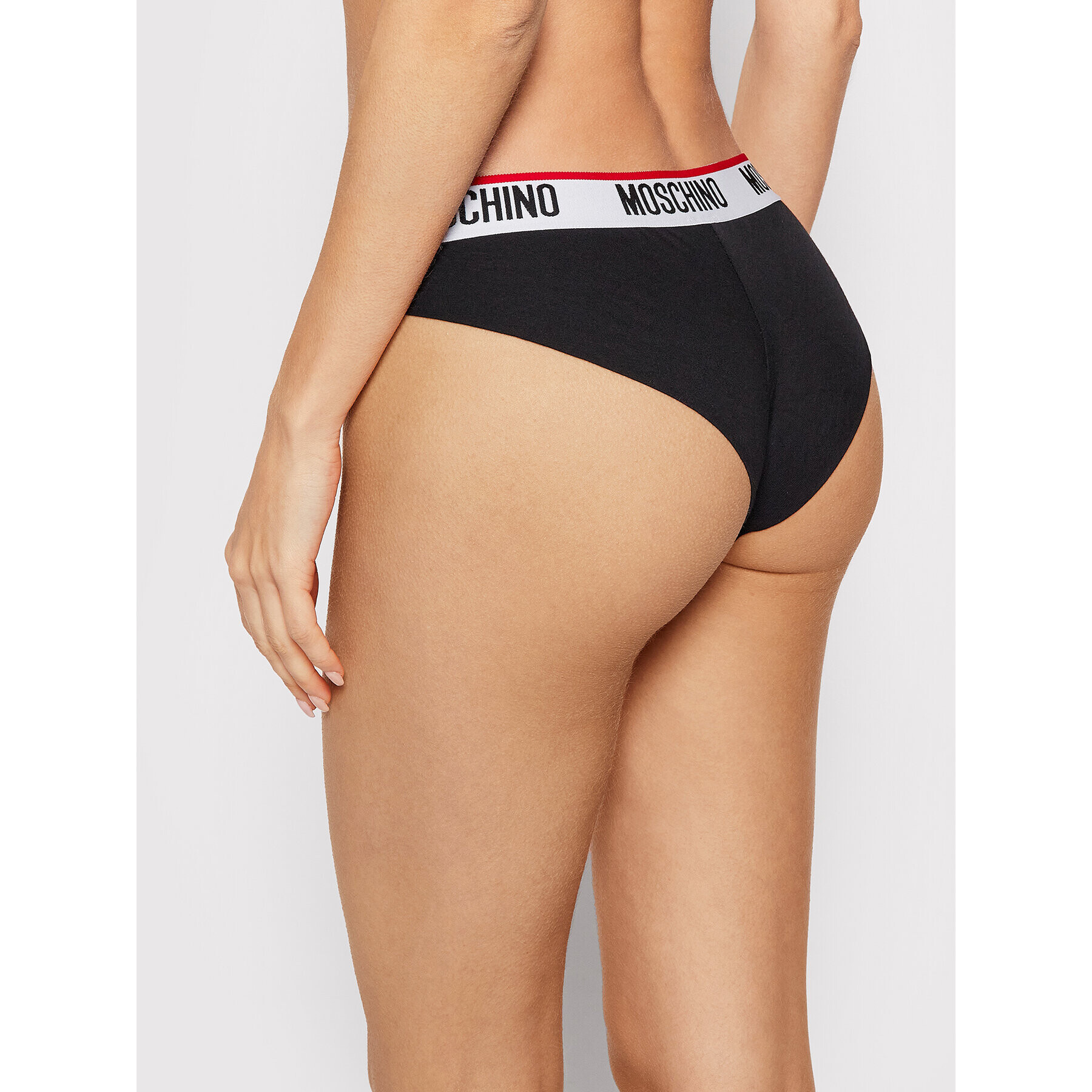 MOSCHINO Underwear & Swim Set 2 perechi de chiloți brazilieni 4745 9003 Negru - Pled.ro