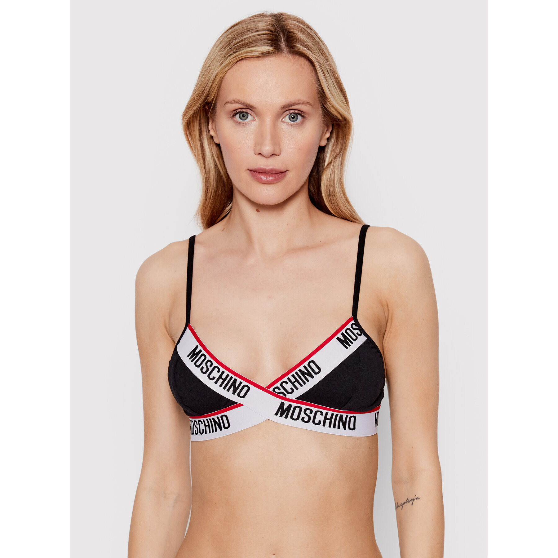 MOSCHINO Underwear & Swim Sutien Bralette 4611 9003 Negru - Pled.ro