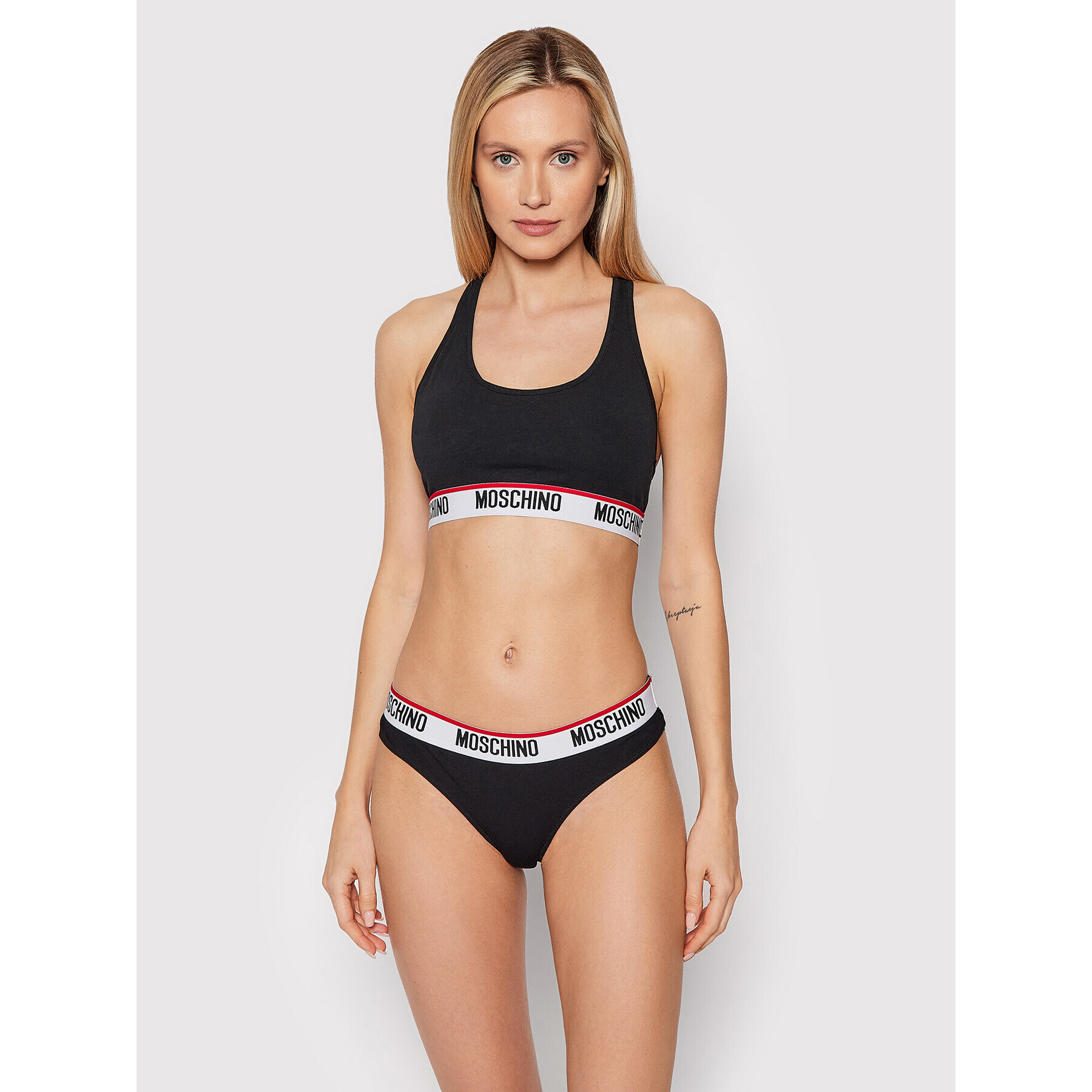 MOSCHINO Underwear & Swim Sutien top 6809 9003 Negru - Pled.ro