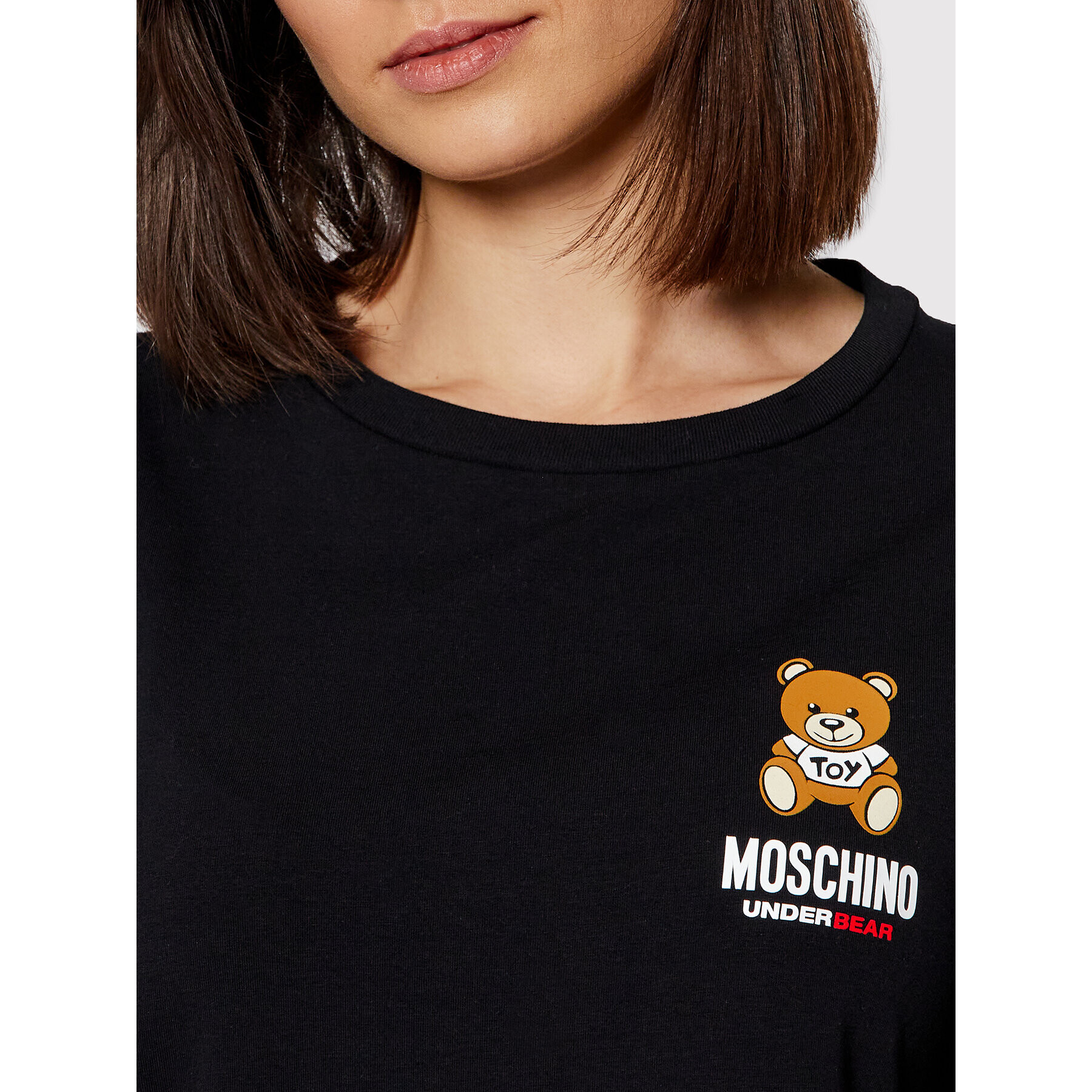 MOSCHINO Underwear & Swim Tricou 1910 9021 Negru Relaxed Fit - Pled.ro