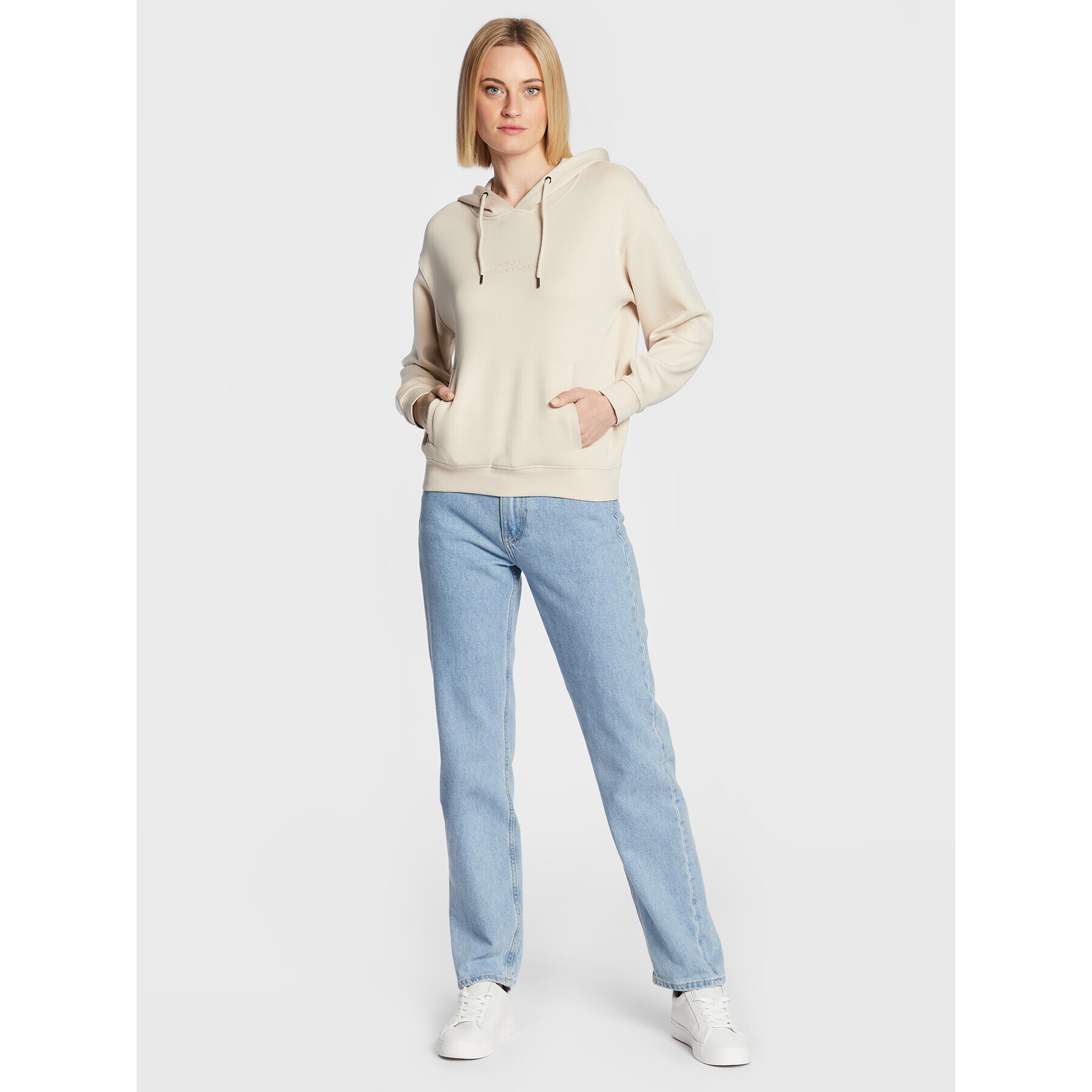 Moss Copenhagen Bluză Chima 16718 Bej Relaxed Fit - Pled.ro