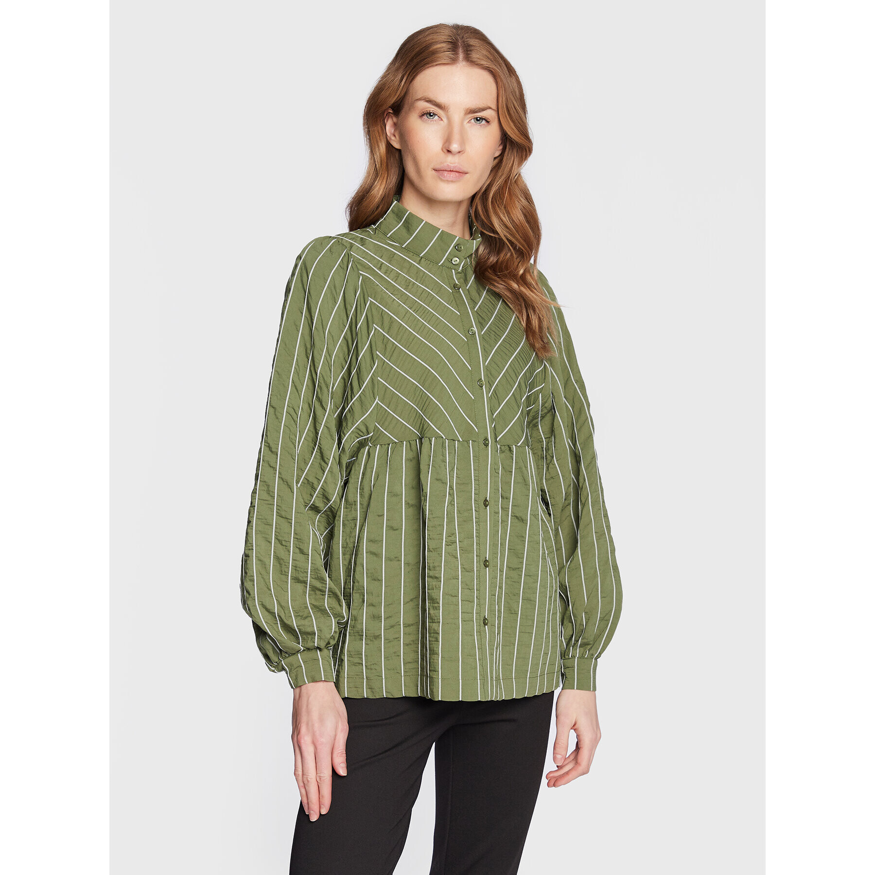 Moss Copenhagen Cămașă Sidona 16974 Verde Regular Fit - Pled.ro