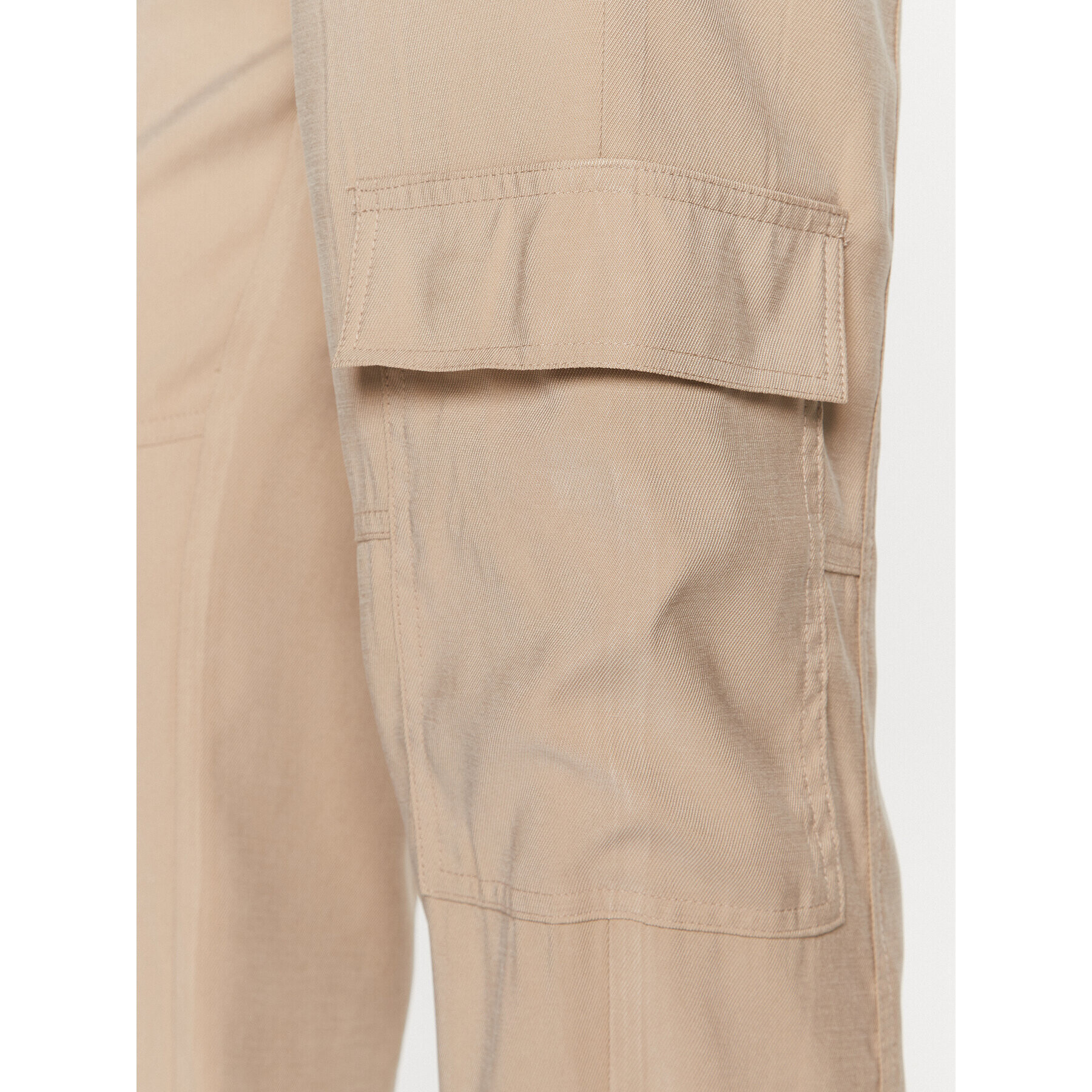 Moss Copenhagen Pantaloni din material 17470 Bej Basic Fit - Pled.ro