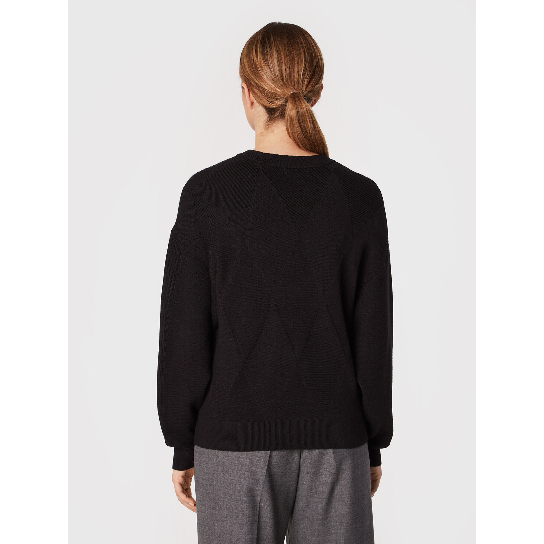 Moss Copenhagen Pulover Britta Jilli 16897 Negru Relaxed Fit - Pled.ro