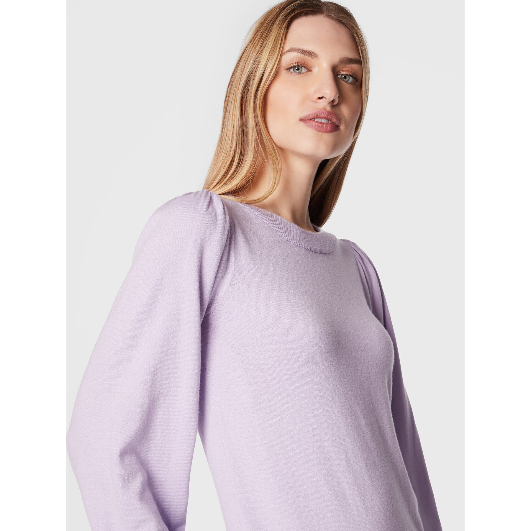 Moss Copenhagen Pulover Rachelle 16873 Violet Regular Fit - Pled.ro