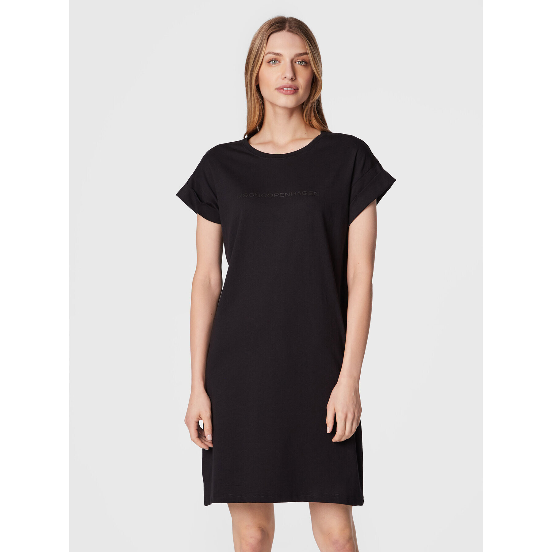 Moss Copenhagen Rochie de zi Alvidera 16922 Negru Regular Fit - Pled.ro