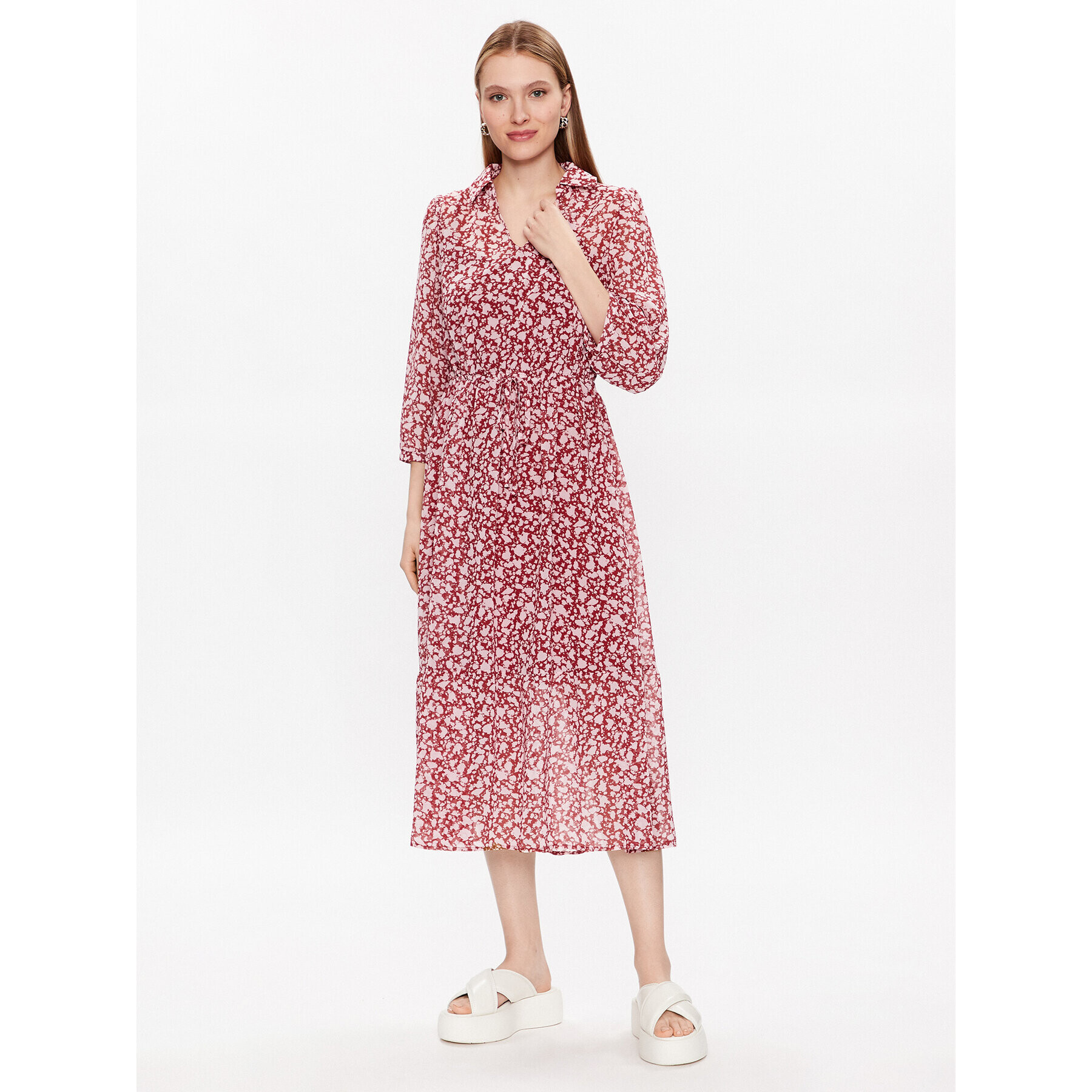 Moss Copenhagen Rochie tip cămașă Marlea 17276 Roz Regular Fit - Pled.ro