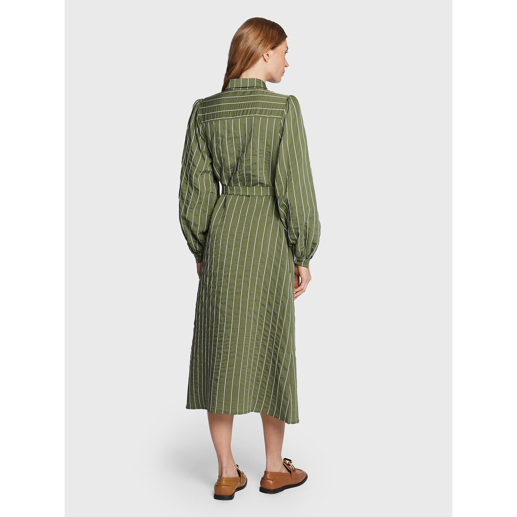 Moss Copenhagen Rochie tip cămașă Sidona 16975 Verde Regular Fit - Pled.ro