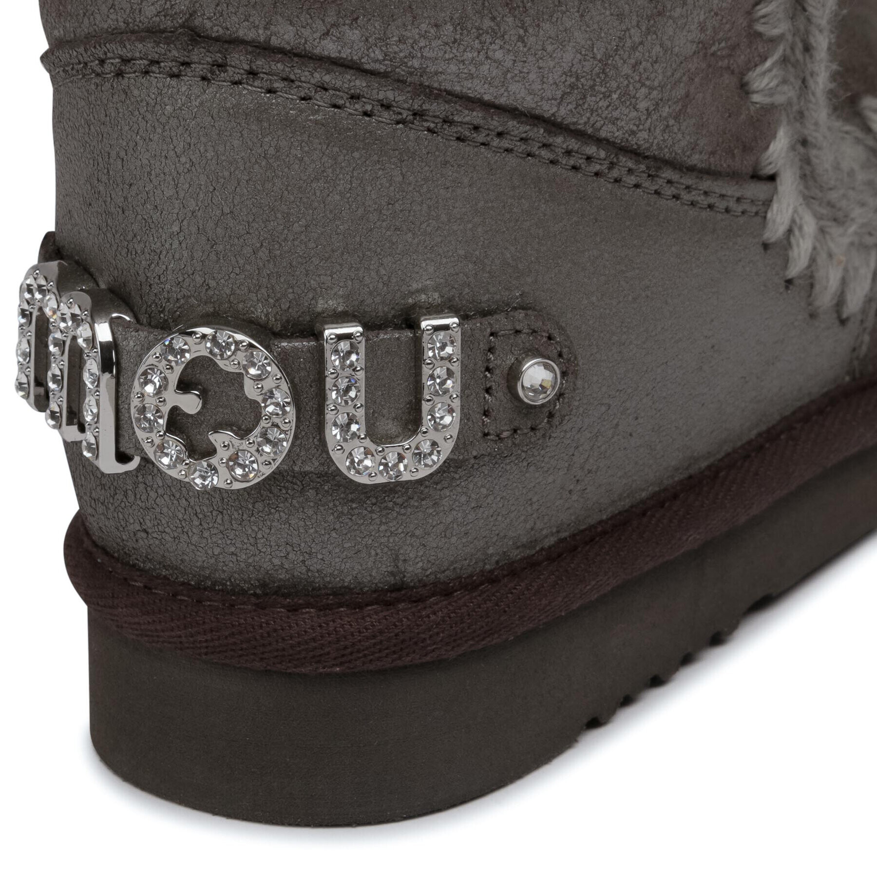 Mou Pantofi Eskimo 18 With Rhinestones Logo Argintiu - Pled.ro