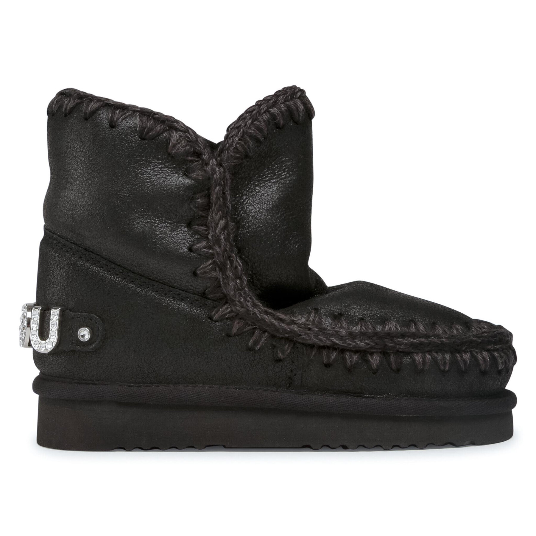 Mou Cizme de zăpadă Eskimo 18 With Rhinestones Logo Negru - Pled.ro