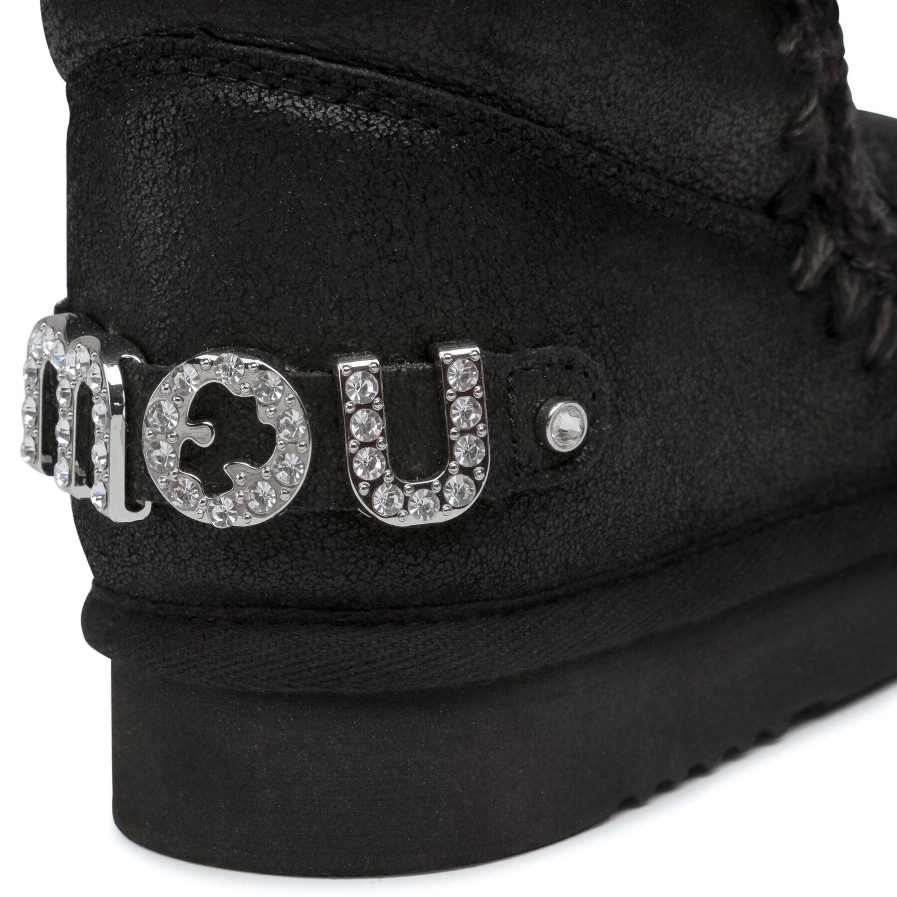 Mou Cizme de zăpadă Eskimo 18 With Rhinestones Logo Negru - Pled.ro