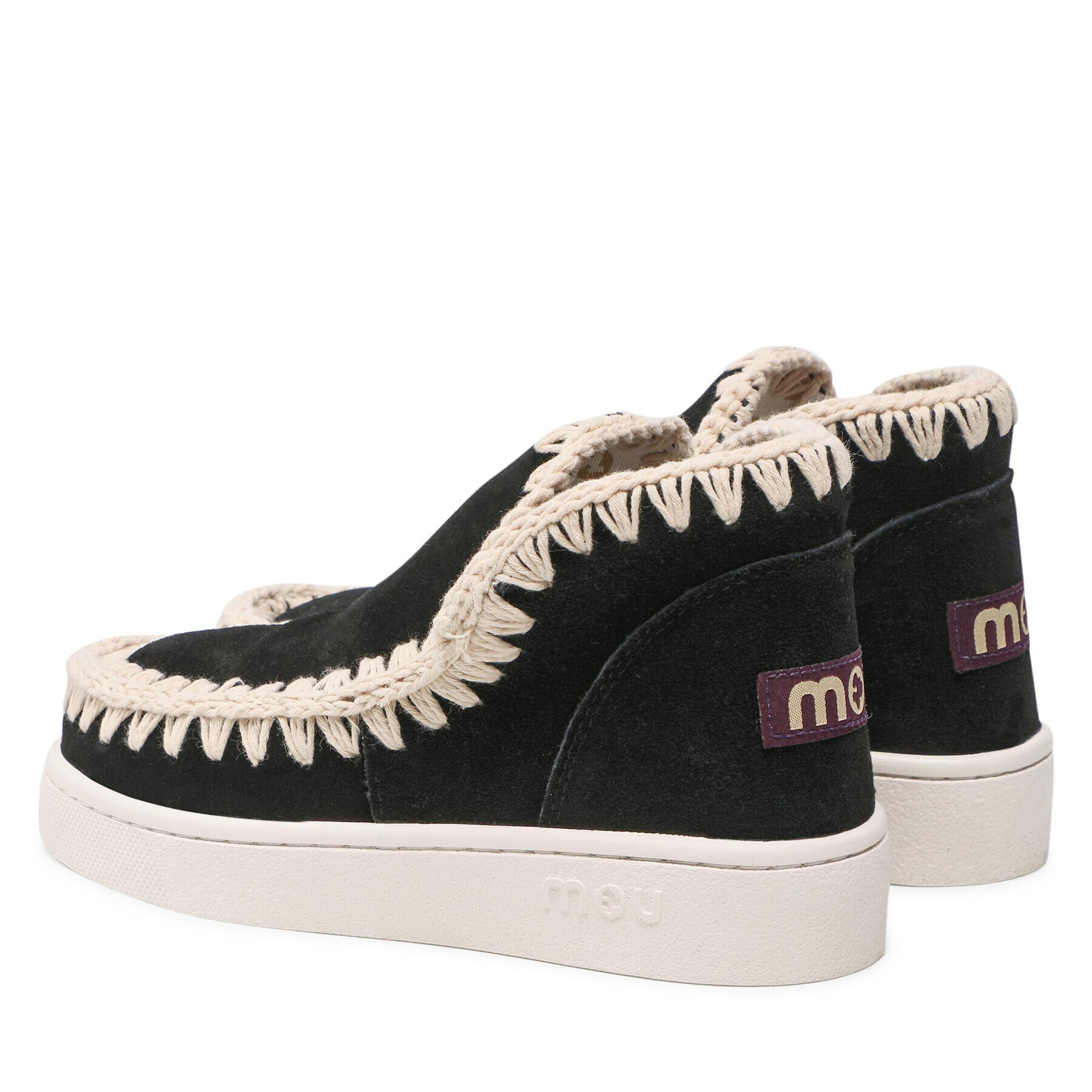 Mou Pantofi Summer Eskimo Sneaker Perforated Suede SW211000O Negru - Pled.ro