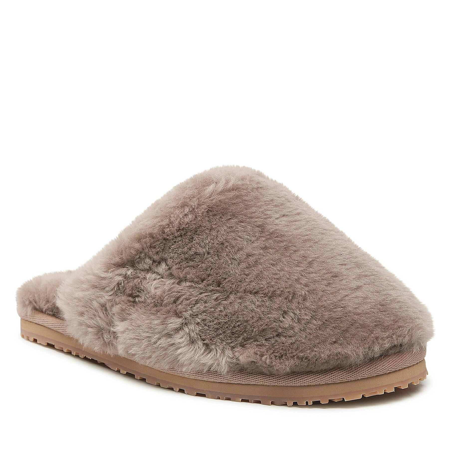 Mou Papuci de casă Closed Toe Sheepskin Fur Slippper FW161000L Bej - Pled.ro