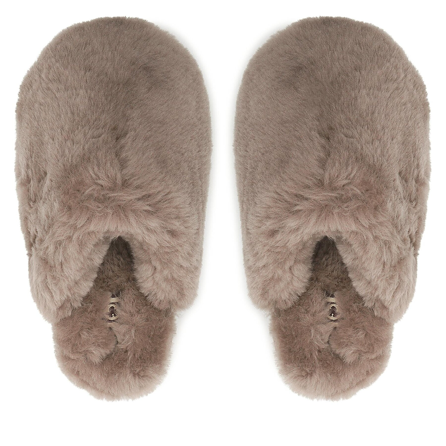 Mou Papuci de casă Closed Toe Sheepskin Fur Slippper FW161000L Bej - Pled.ro