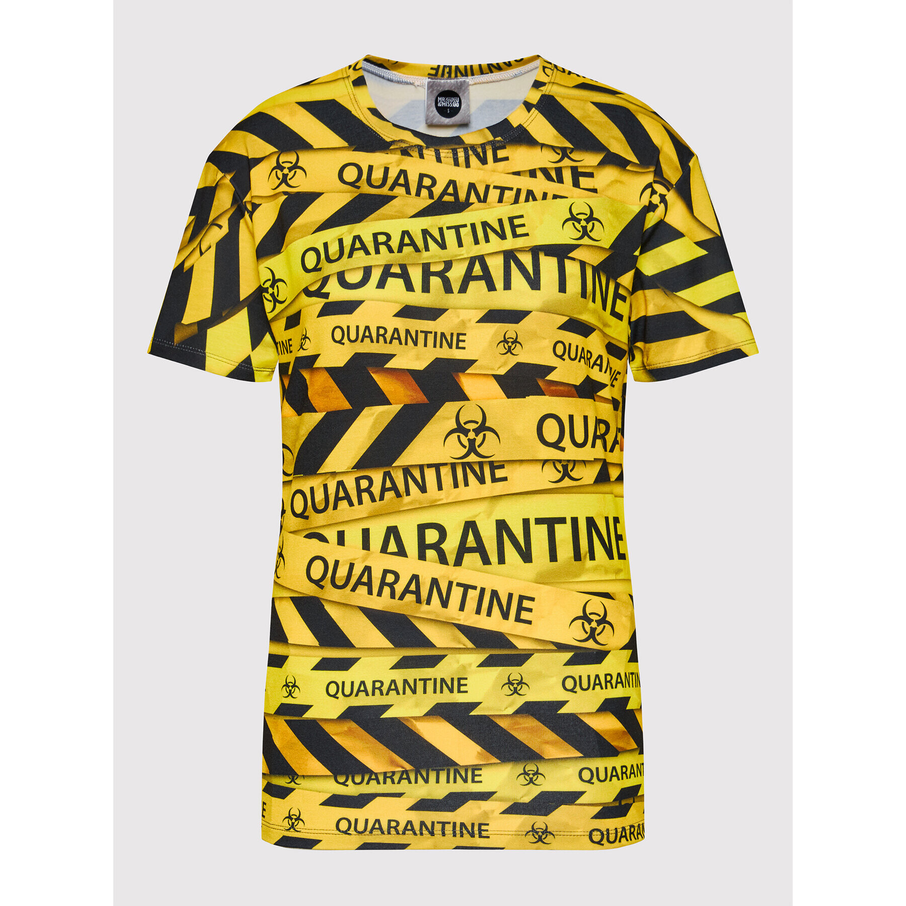 Mr. GUGU & Miss GO Tricou Unisex Quarantine Galben Regular Fit - Pled.ro