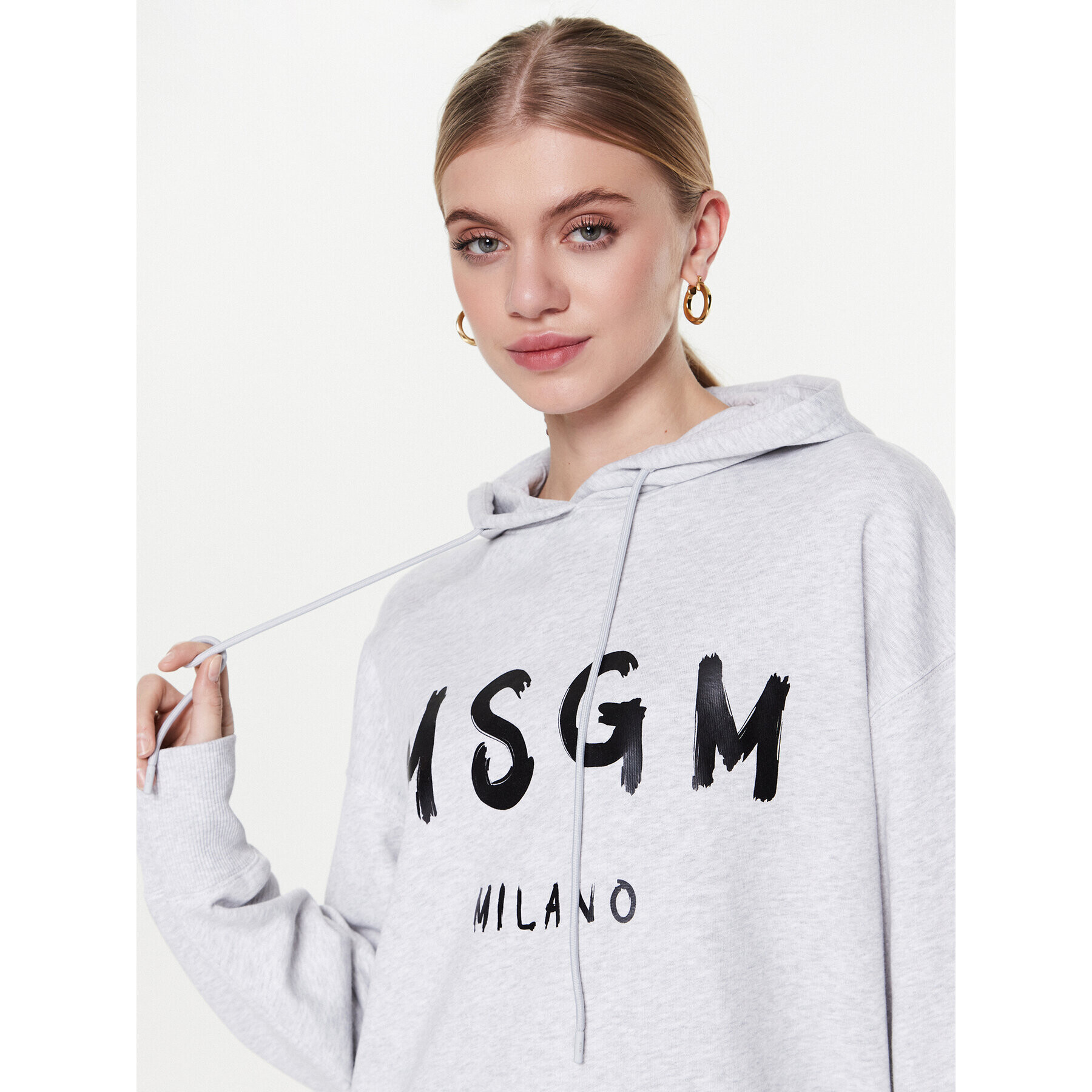 MSGM Bluză 2000MDM515 200003 Gri Regular Fit - Pled.ro