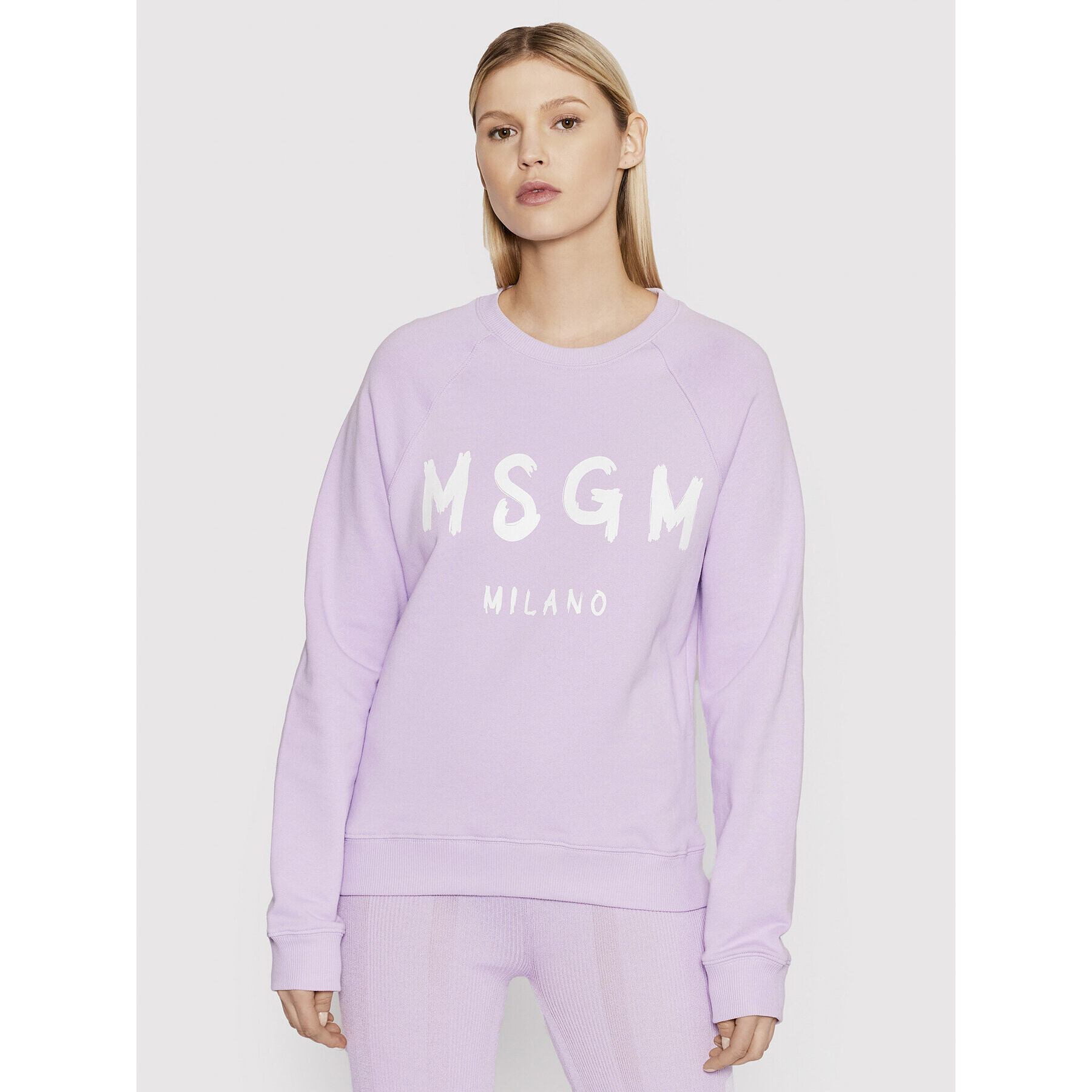 MSGM Bluză 3241MDM513 227299 Violet Regular Fit - Pled.ro