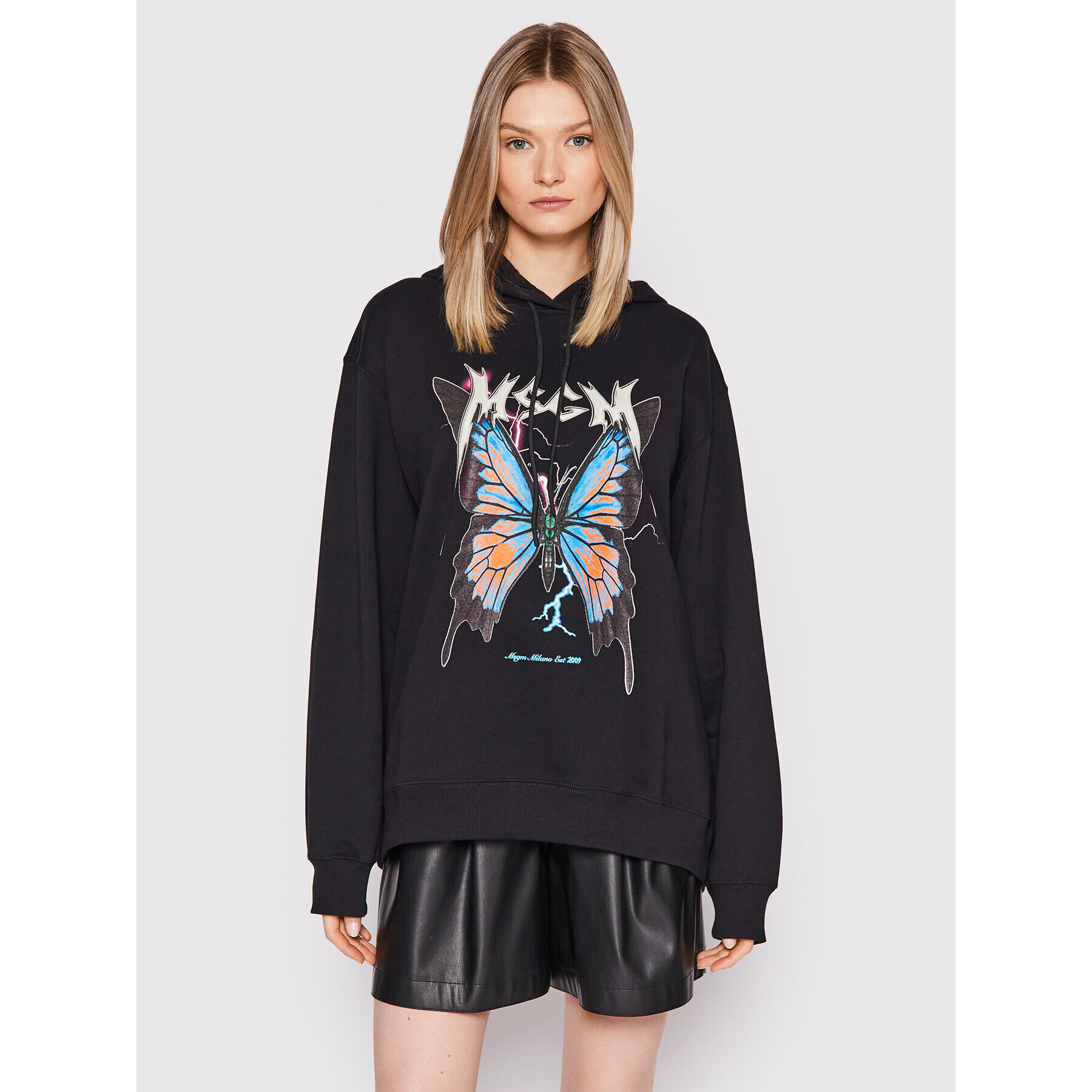 MSGM Bluză 3341MDM160 227799 Negru Regular Fit - Pled.ro