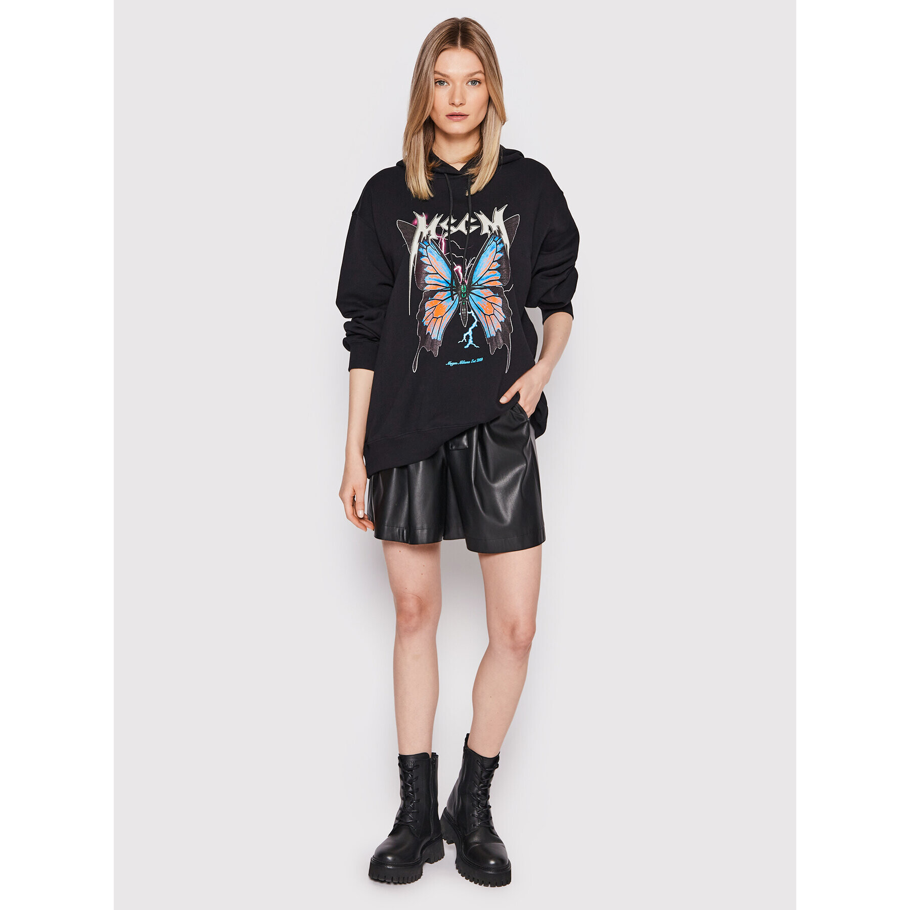 MSGM Bluză 3341MDM160 227799 Negru Regular Fit - Pled.ro