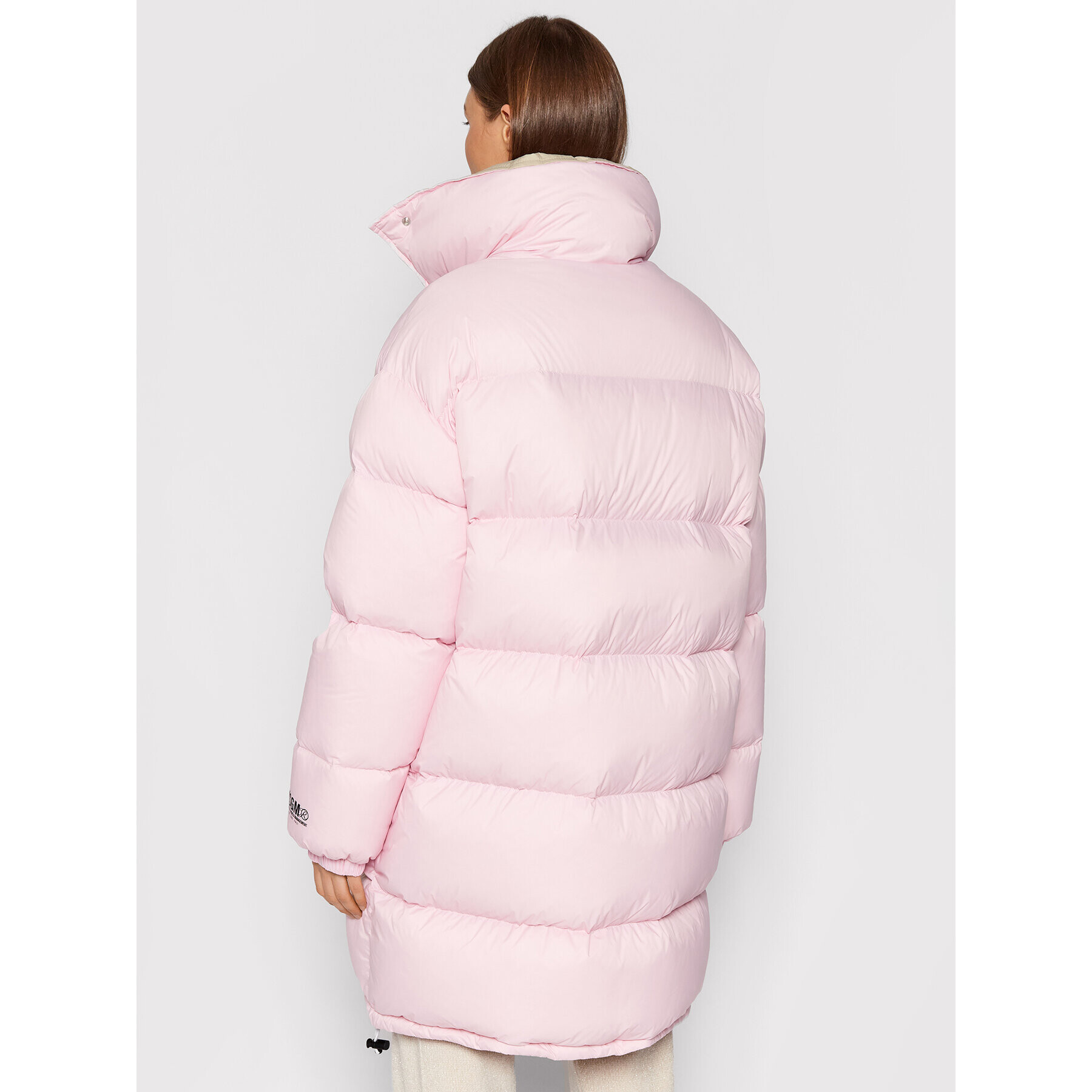 MSGM Geacă din puf 3141MDH06X 217702 Roz Oversize - Pled.ro