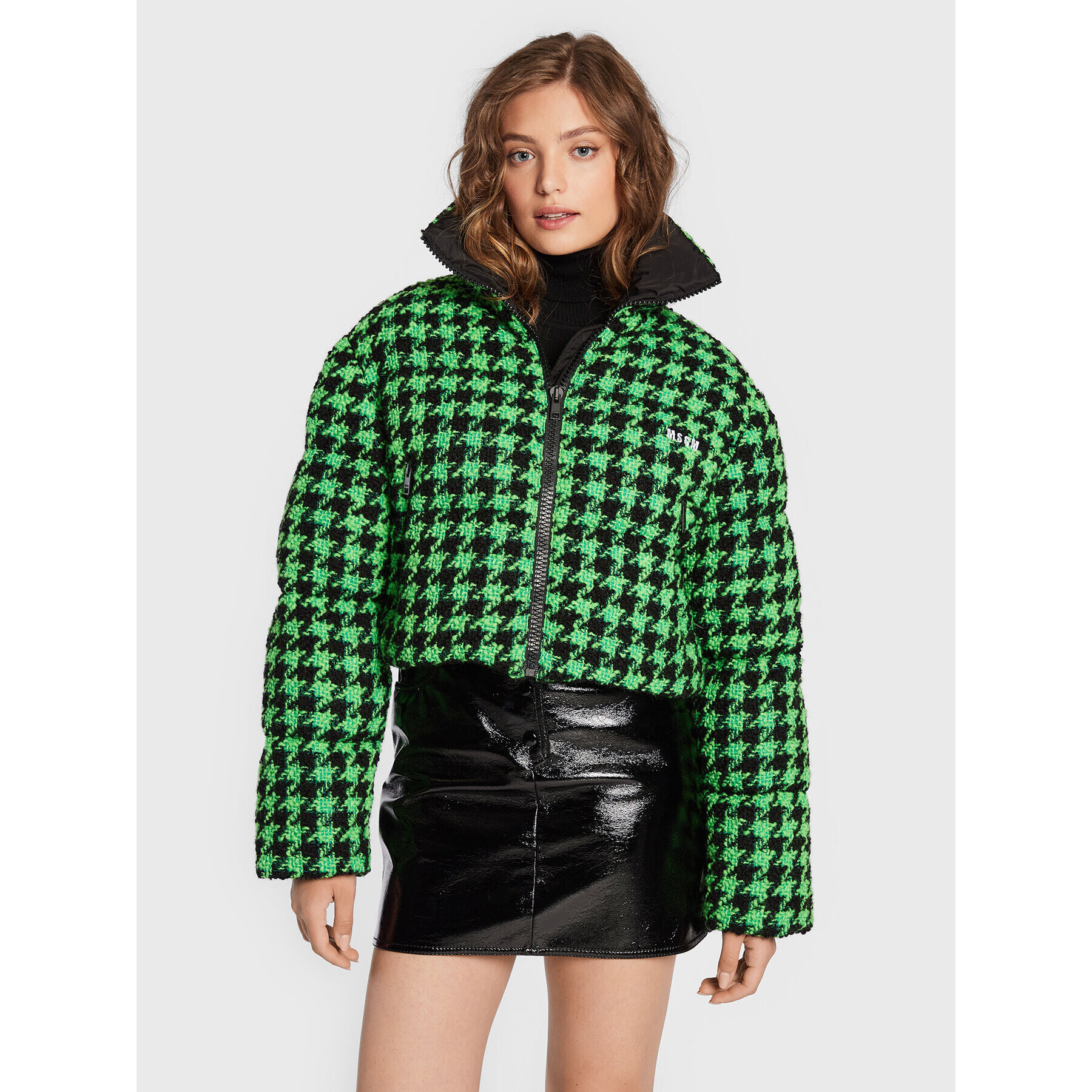 MSGM Geacă de iarnă 3341MDH27X 227607 Verde Regular Fit - Pled.ro