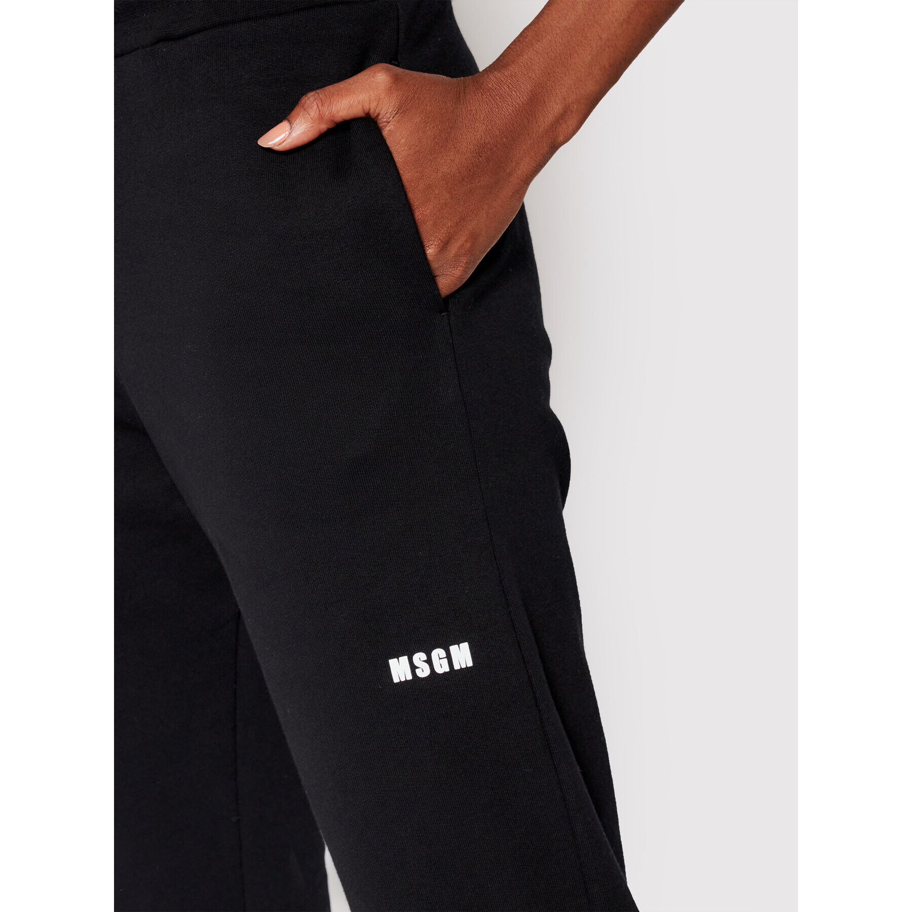 MSGM Pantaloni trening 2000MDP500 200001 Negru Regular Fit - Pled.ro