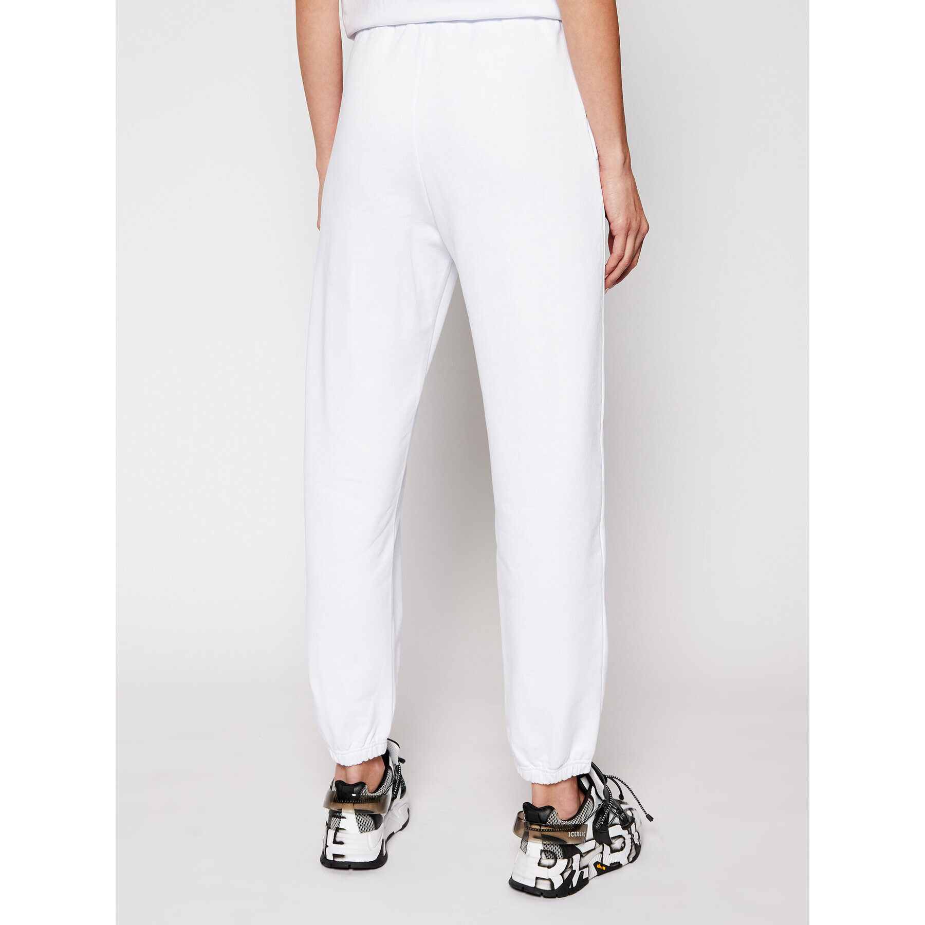 MSGM Pantaloni trening 3041MDP64 217299 Alb Regular Fit - Pled.ro